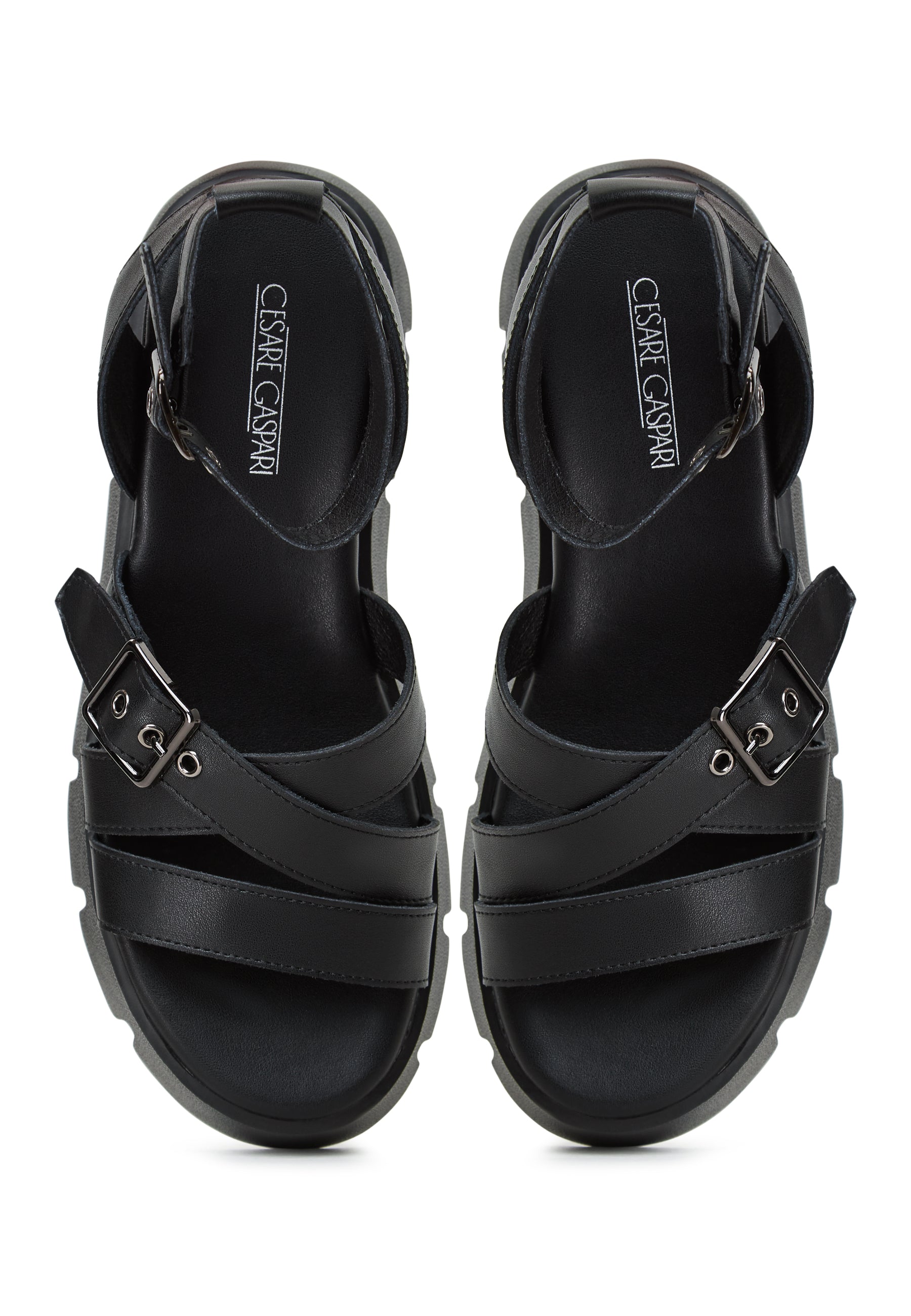 Platform Leather Sandals