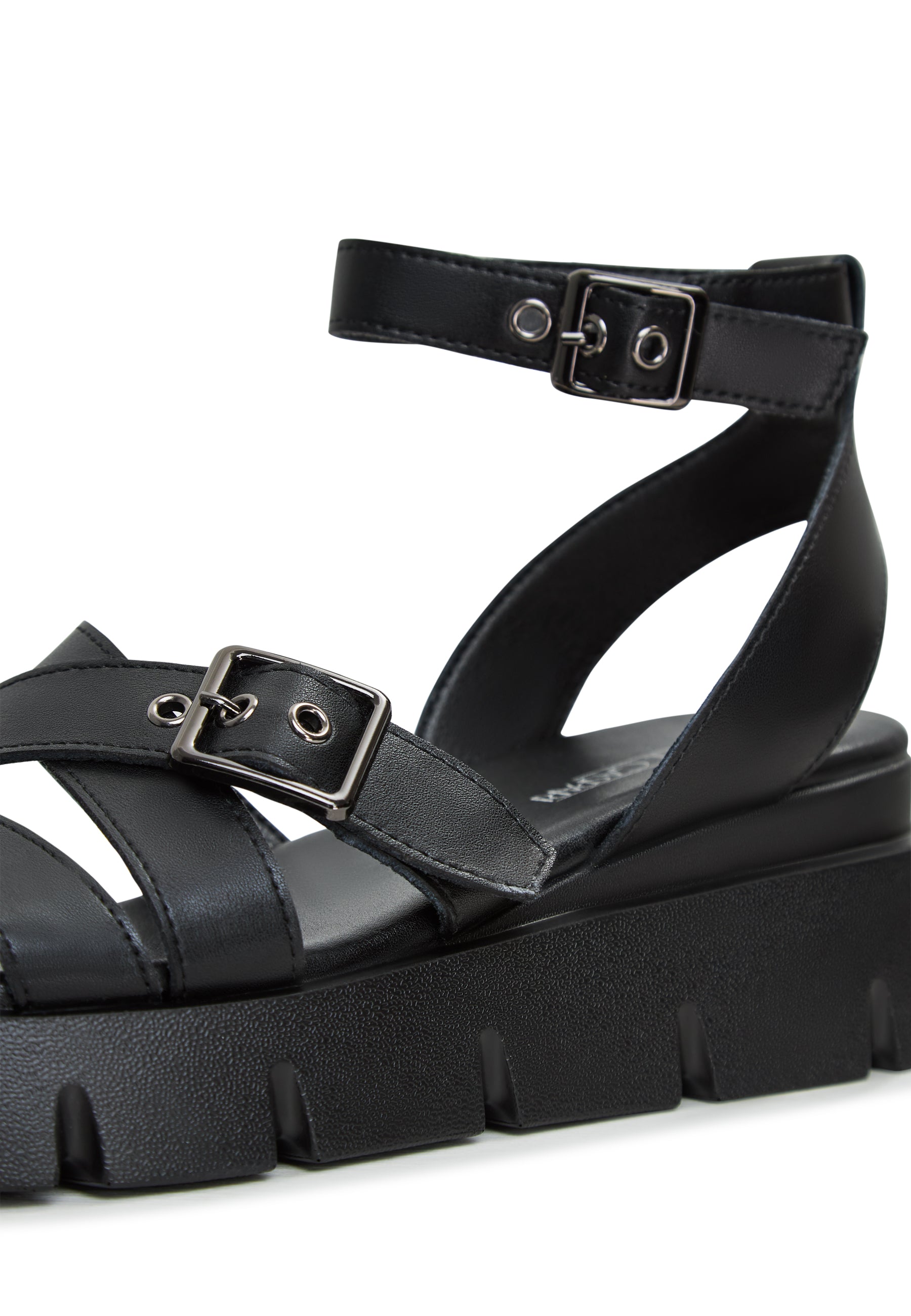 Platform Leather Sandals