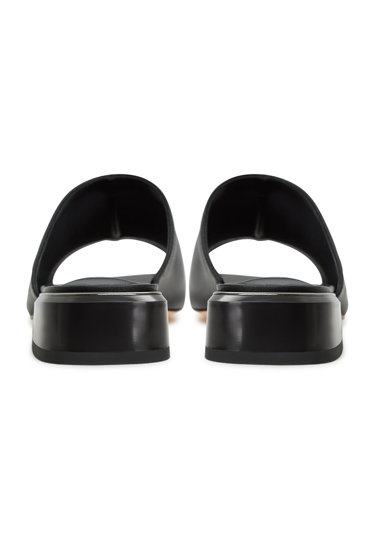 Block Heeled Slippers Beatriz -Black