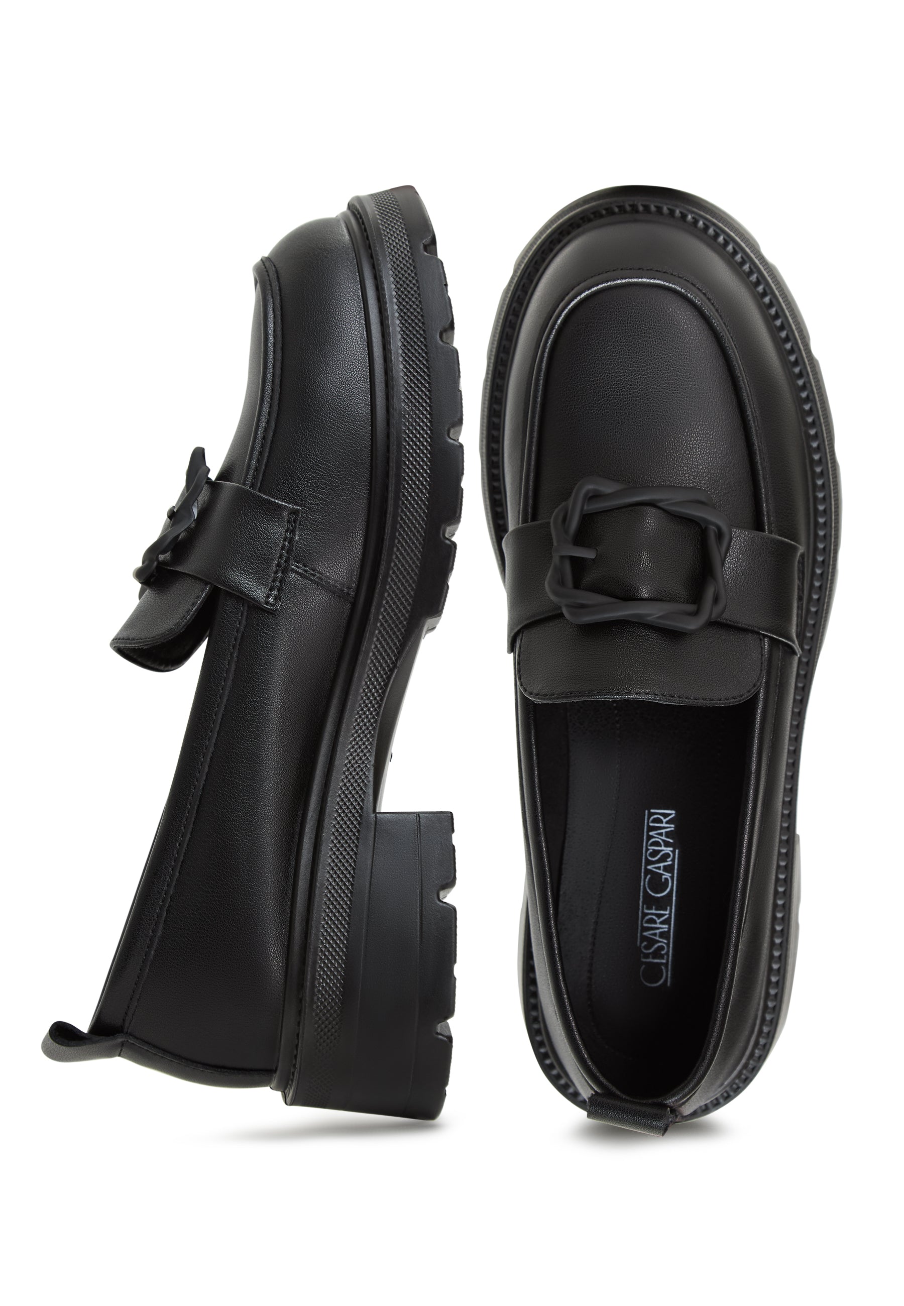 Platform Loafers Sari - Black