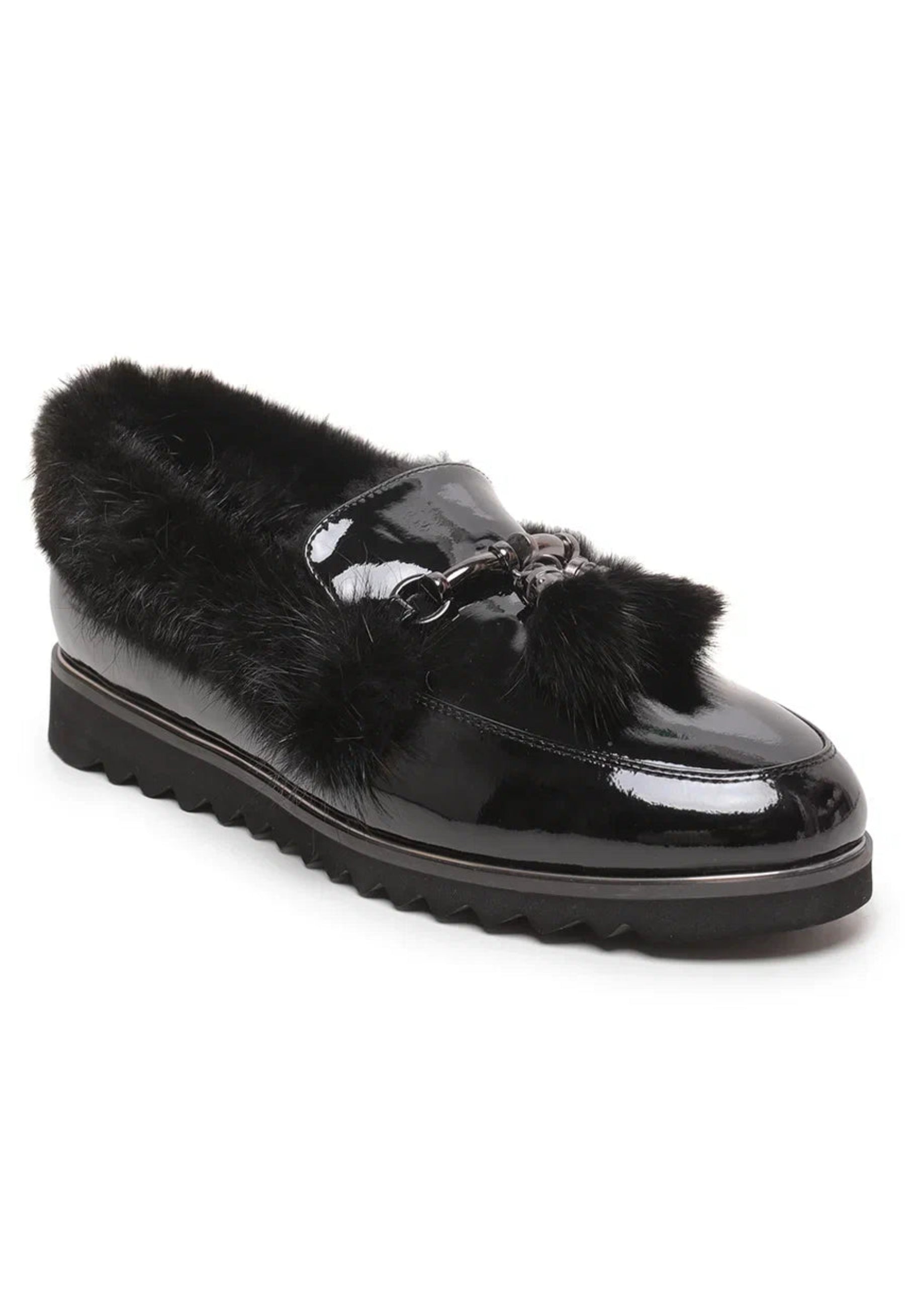 Faux Fur Trim Loafers