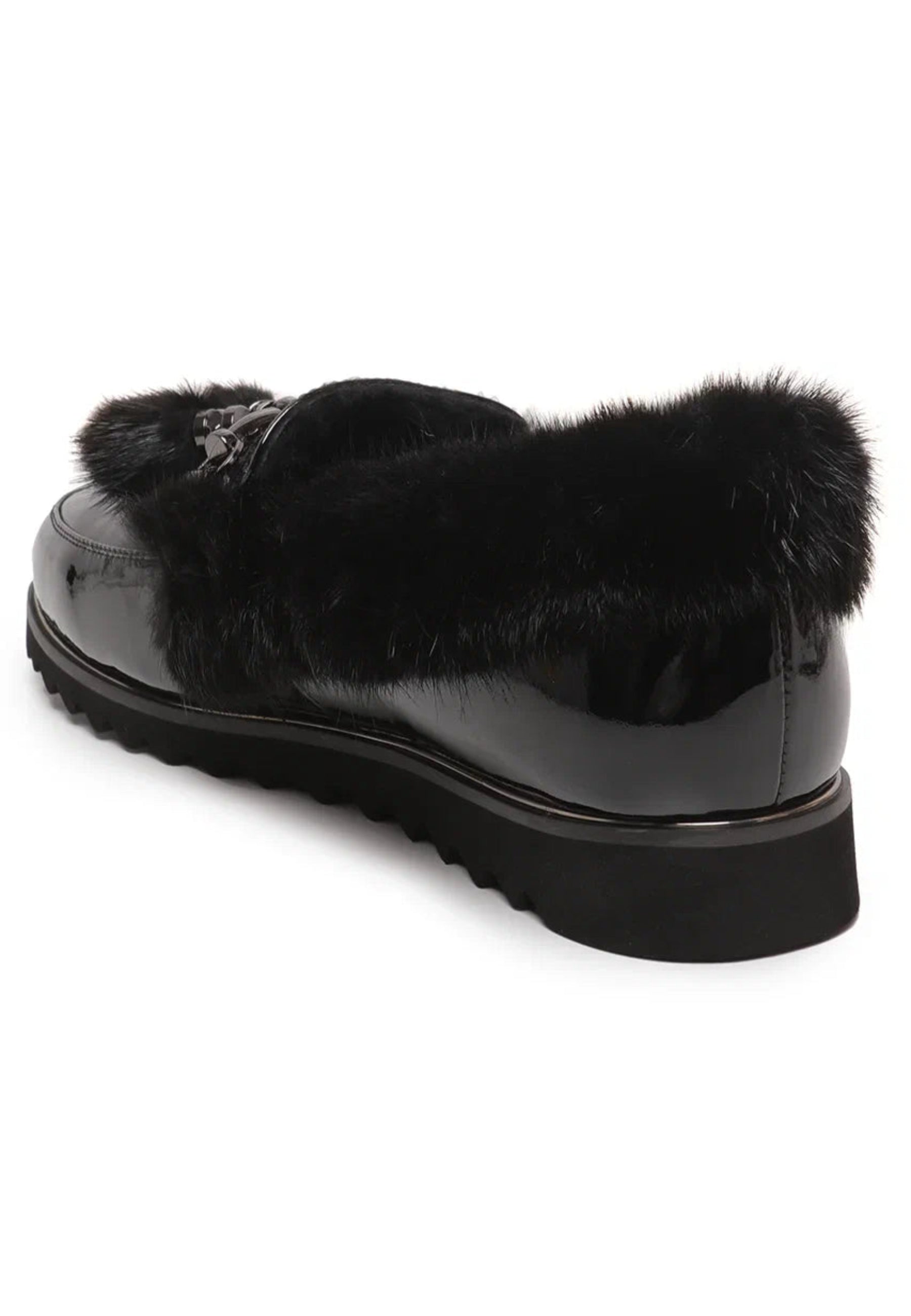 Faux Fur Trim Loafers