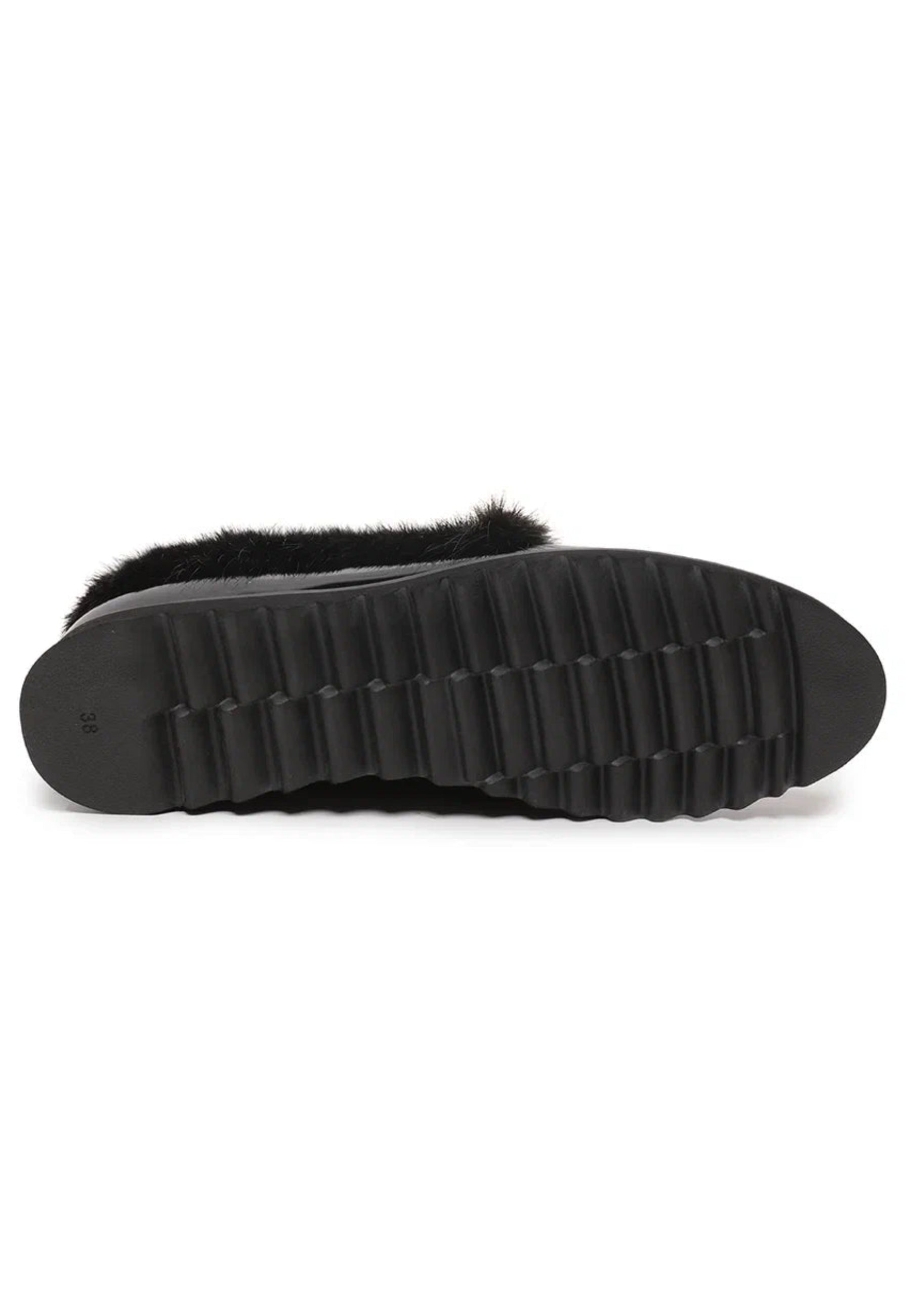 Faux Fur Trim Loafers