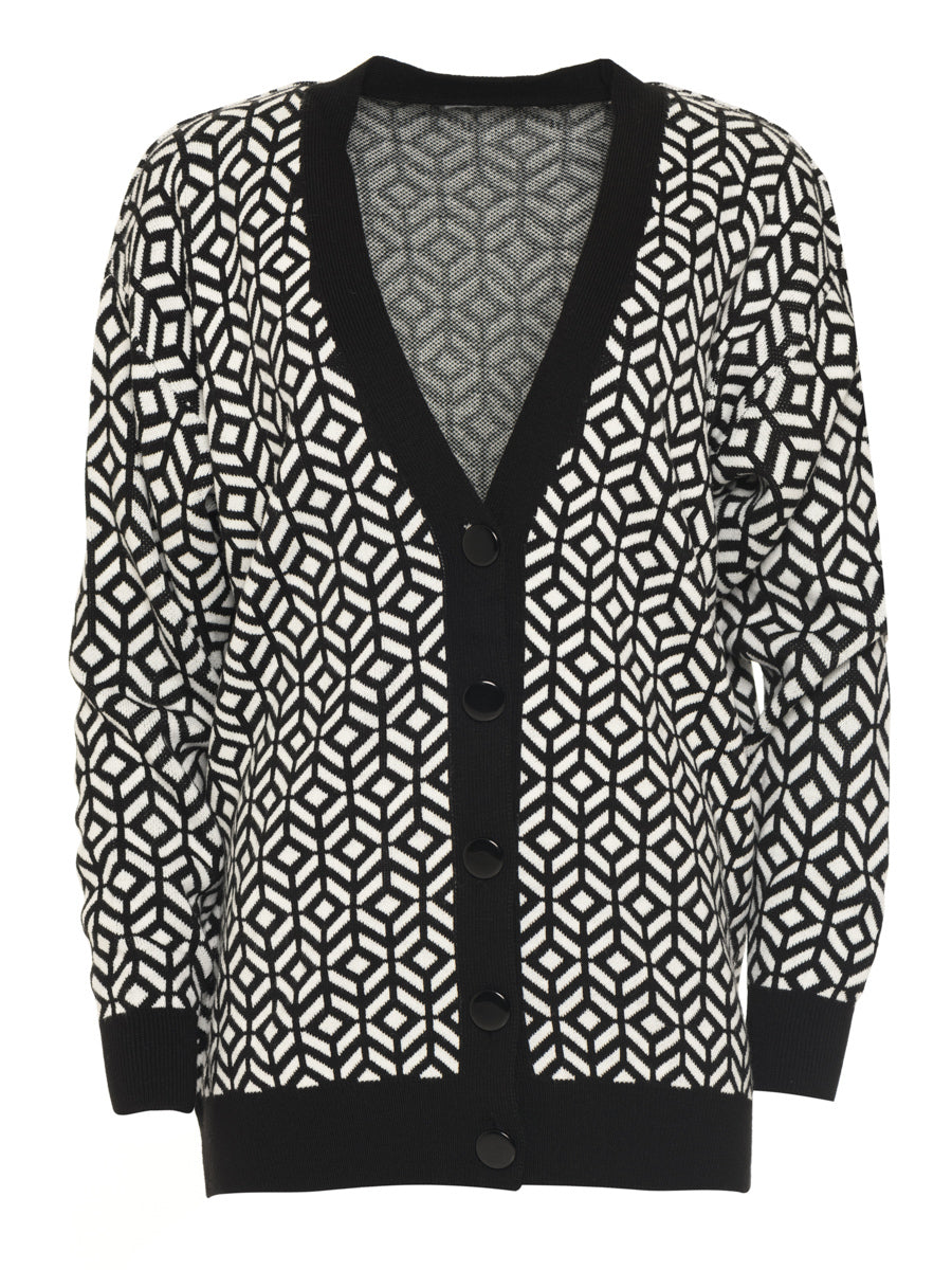 Geometric Knit Cardigan