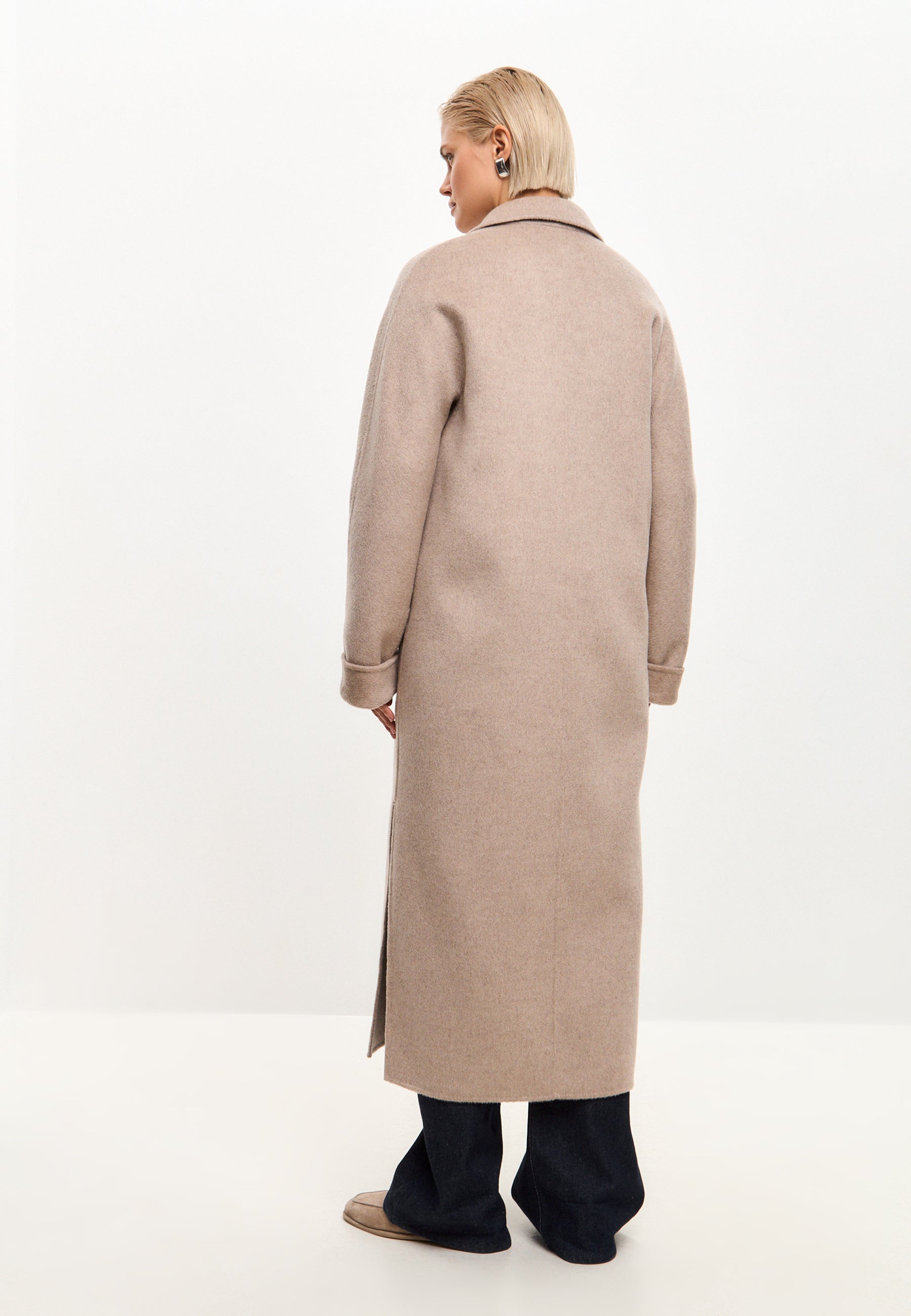 Classic Luxe Long Coat Rosie - Pink