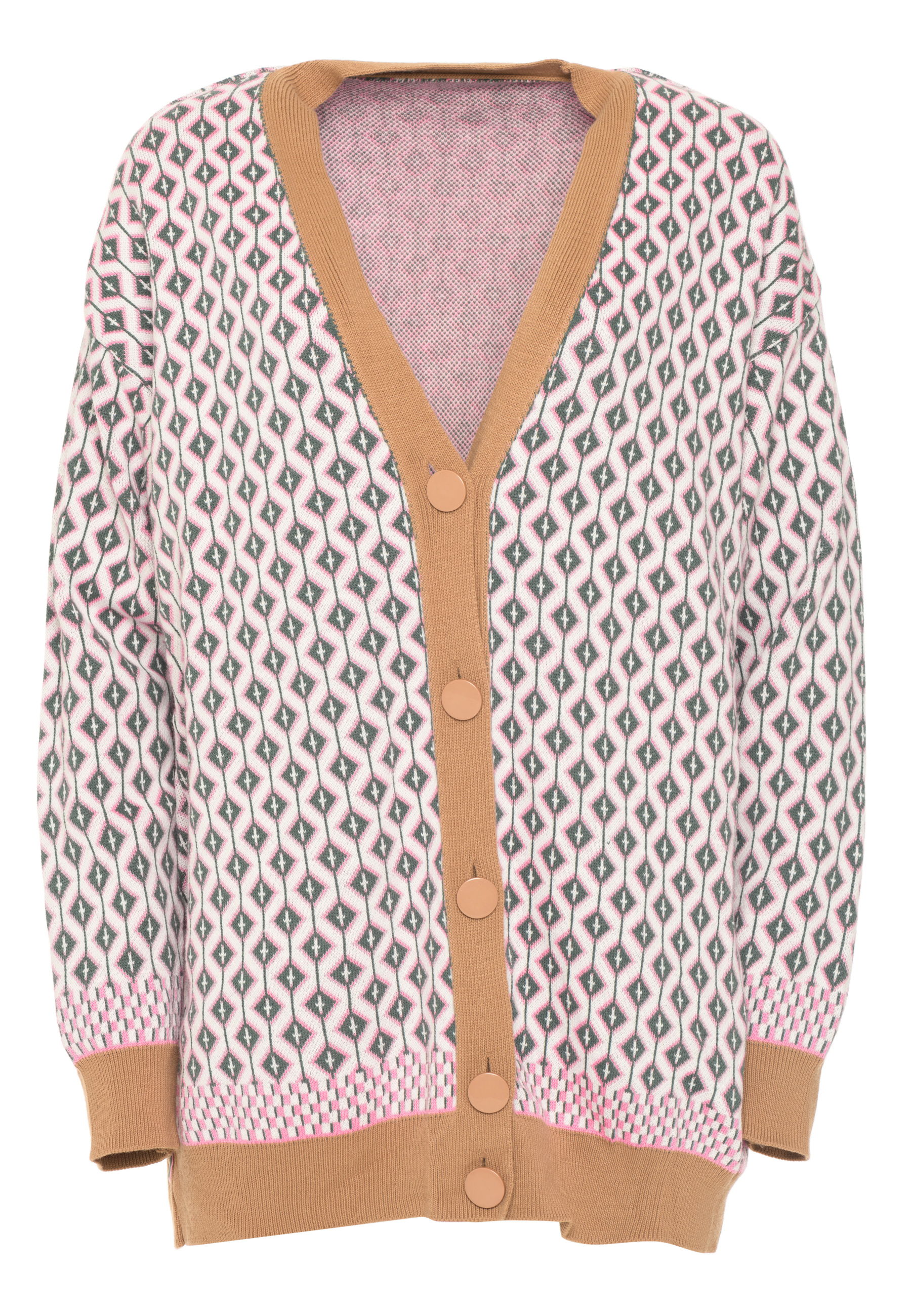 Patterned Knit Cardigan