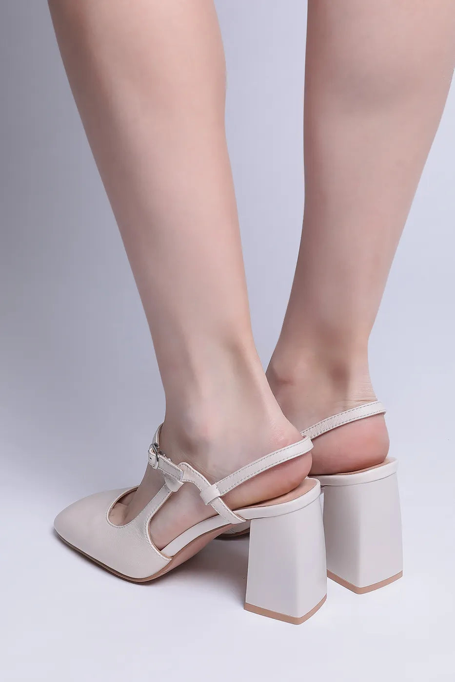 Grace T-Strap Block Heels