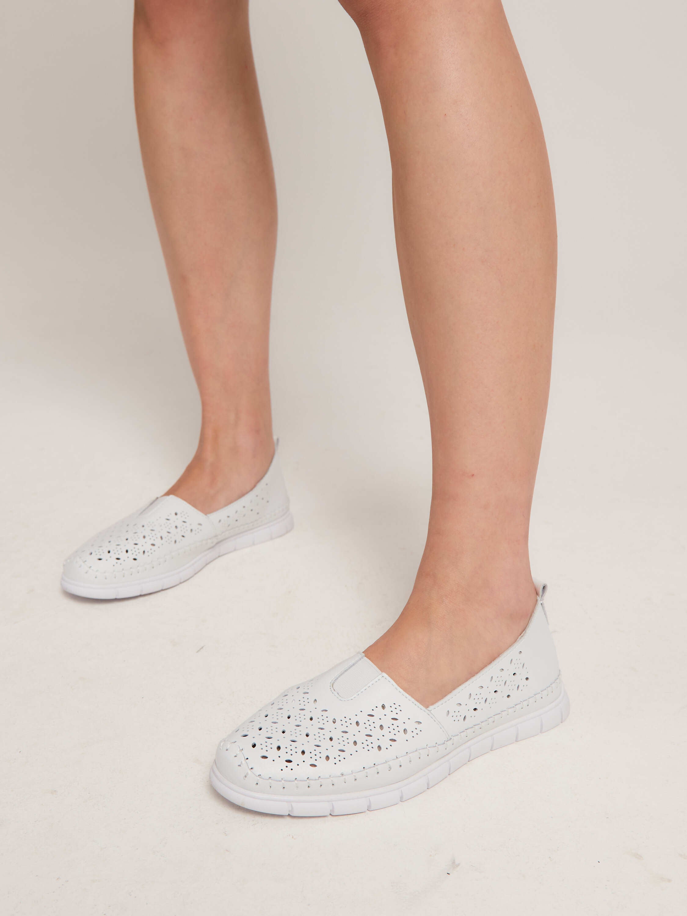 Perforated Slip-On Loafers