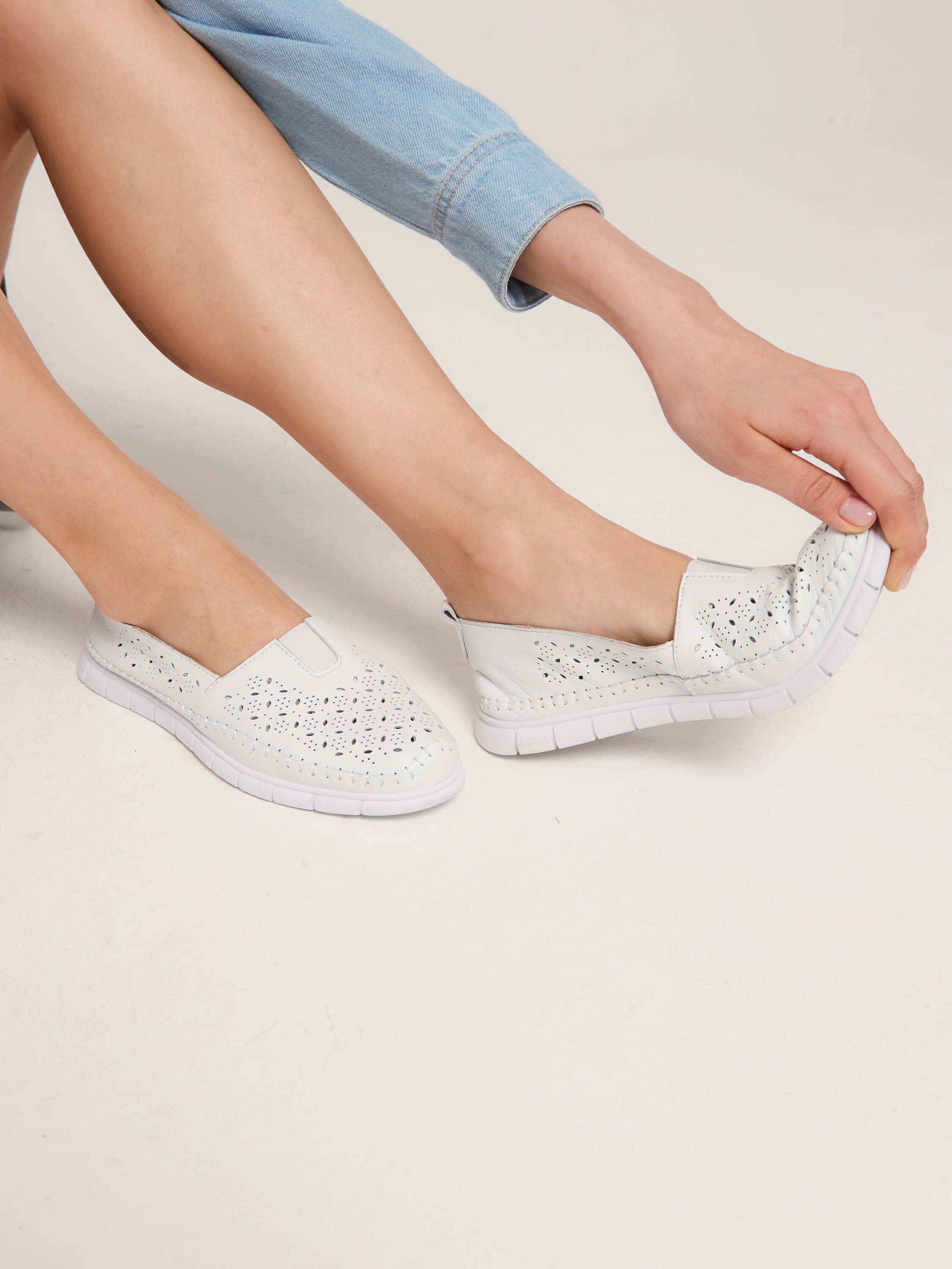 Perforated Slip-On Loafers