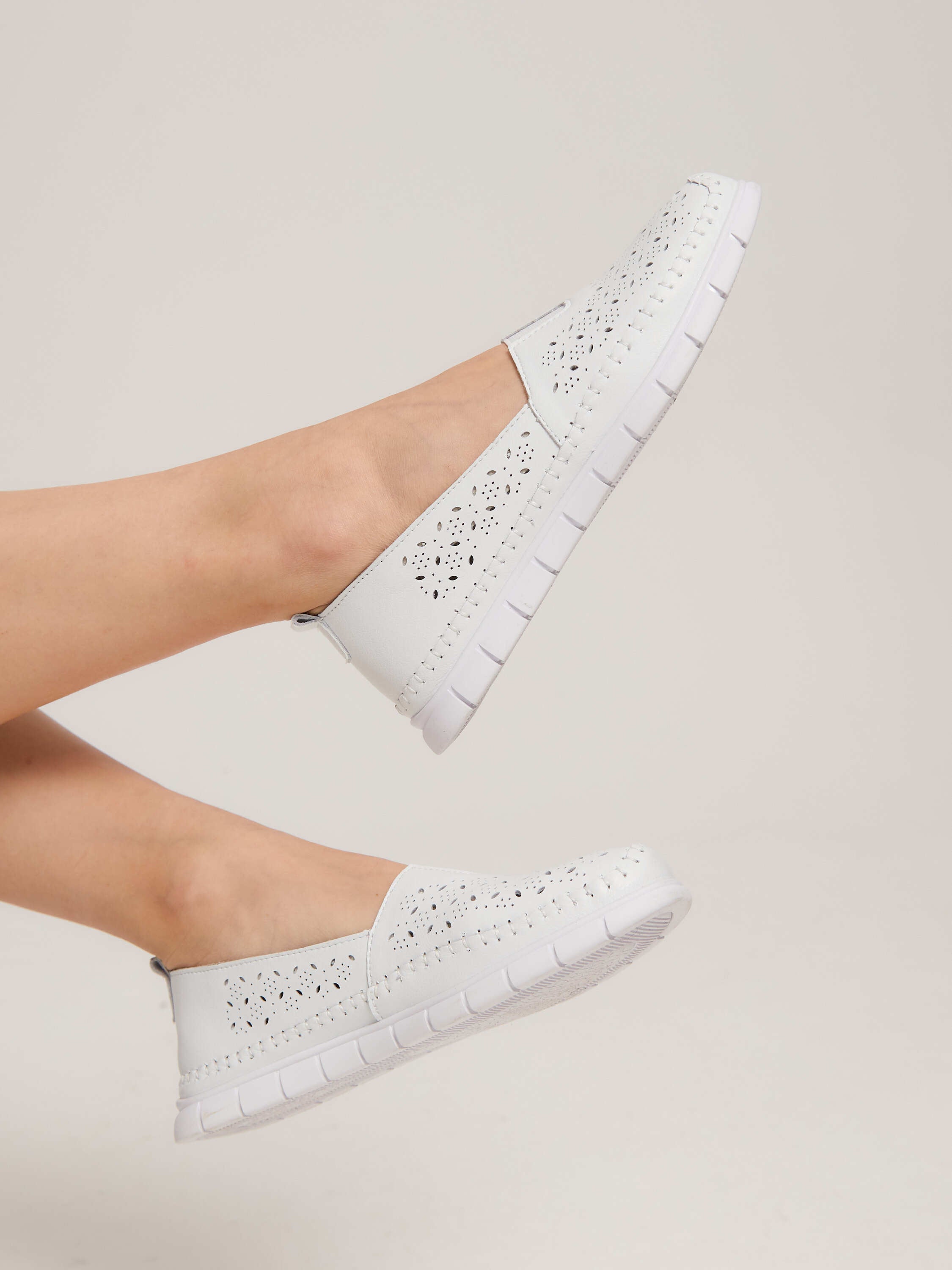 Perforated Slip-On Loafers