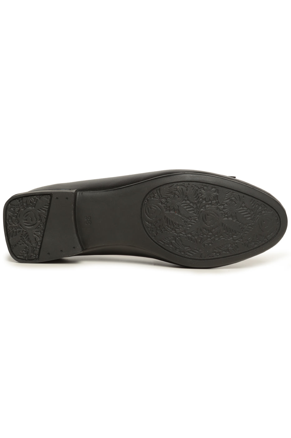 Metal Accent Loafers - Black