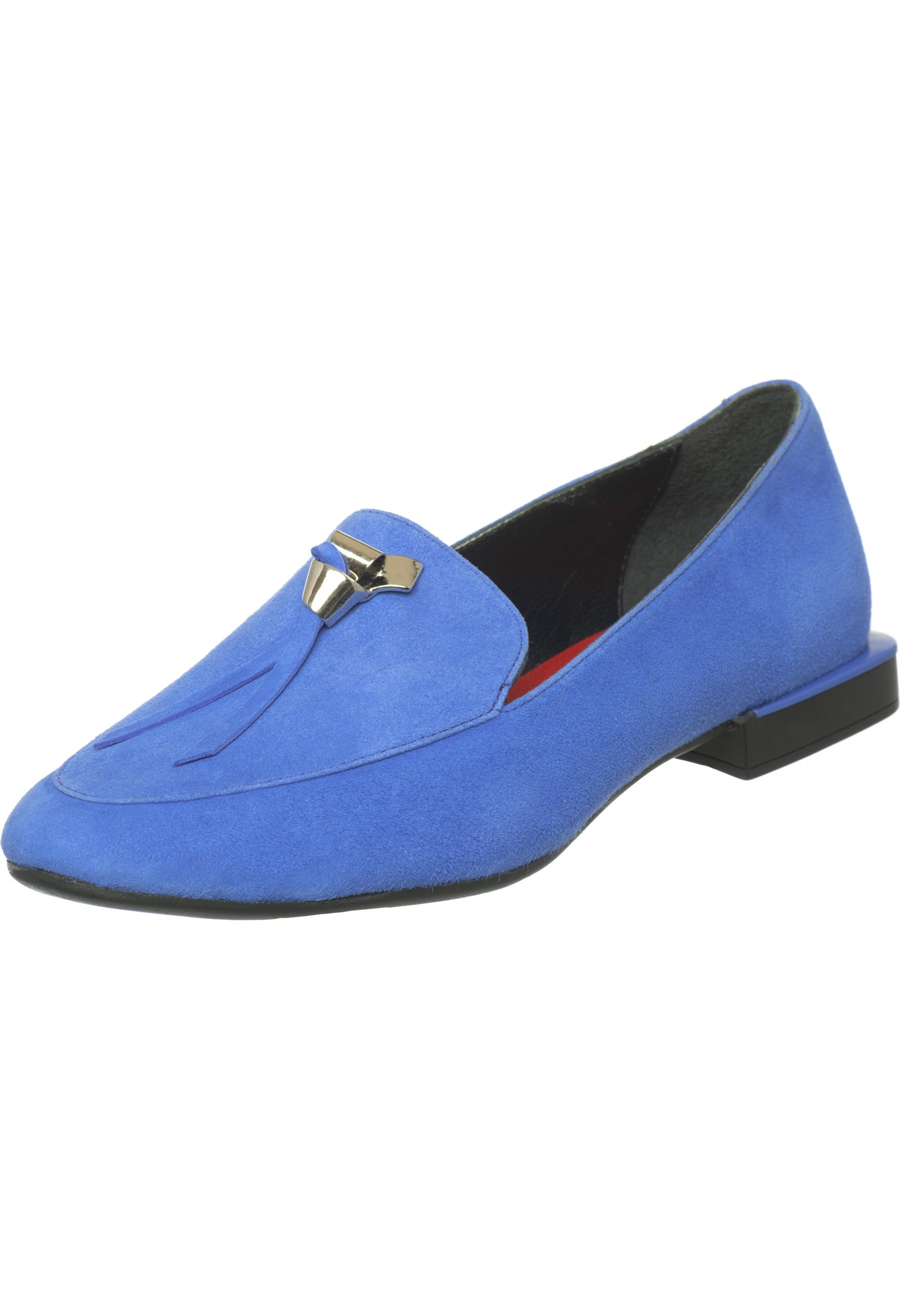 Metal Accent Loafers - Blue