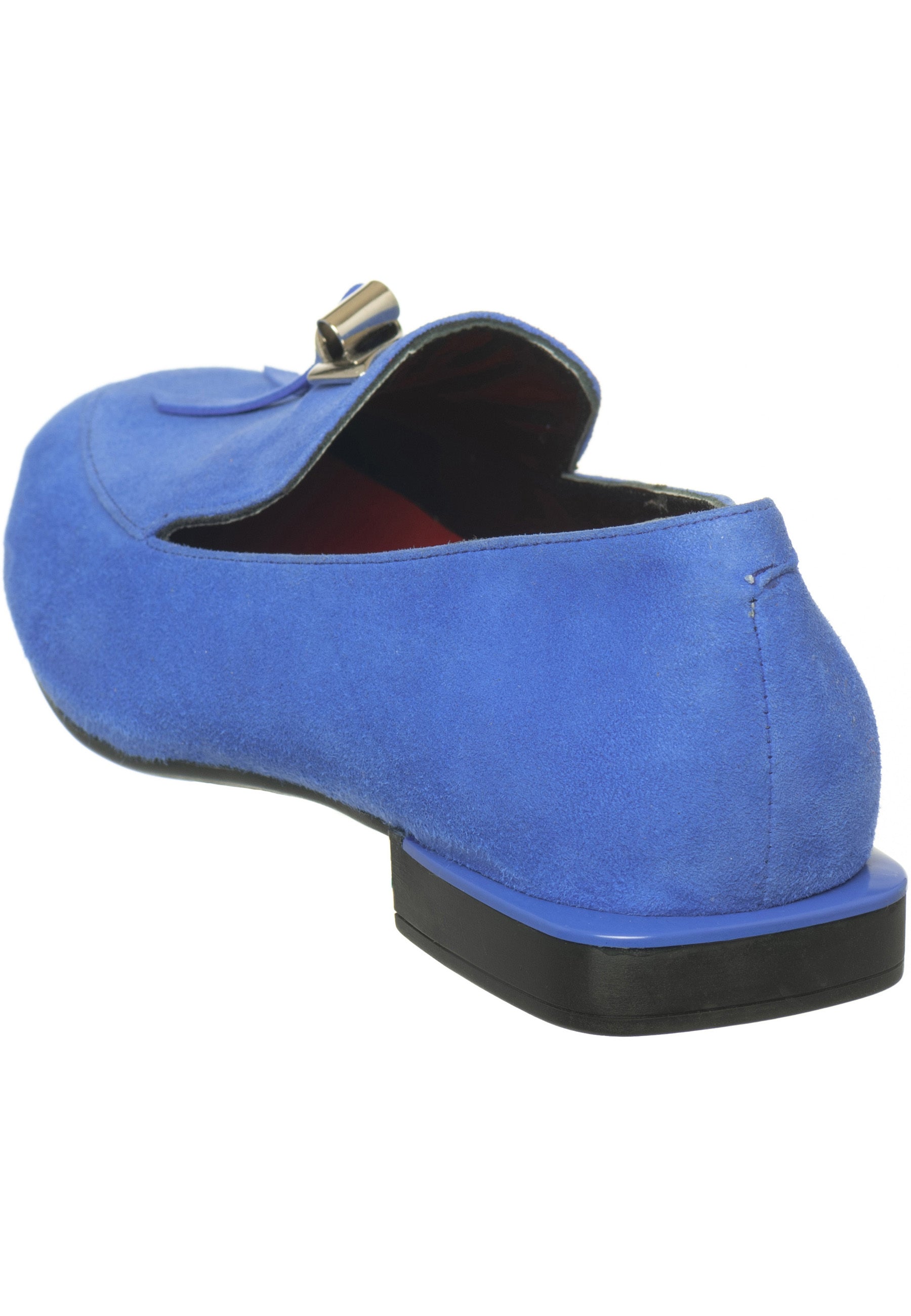 Metal Accent Loafers - Blue