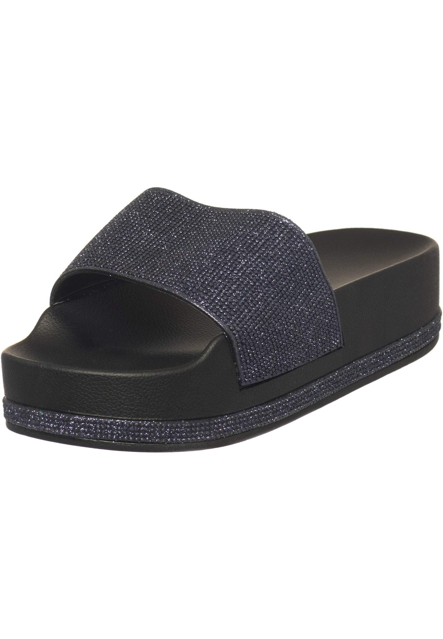 Platform Flip Flops -  Black