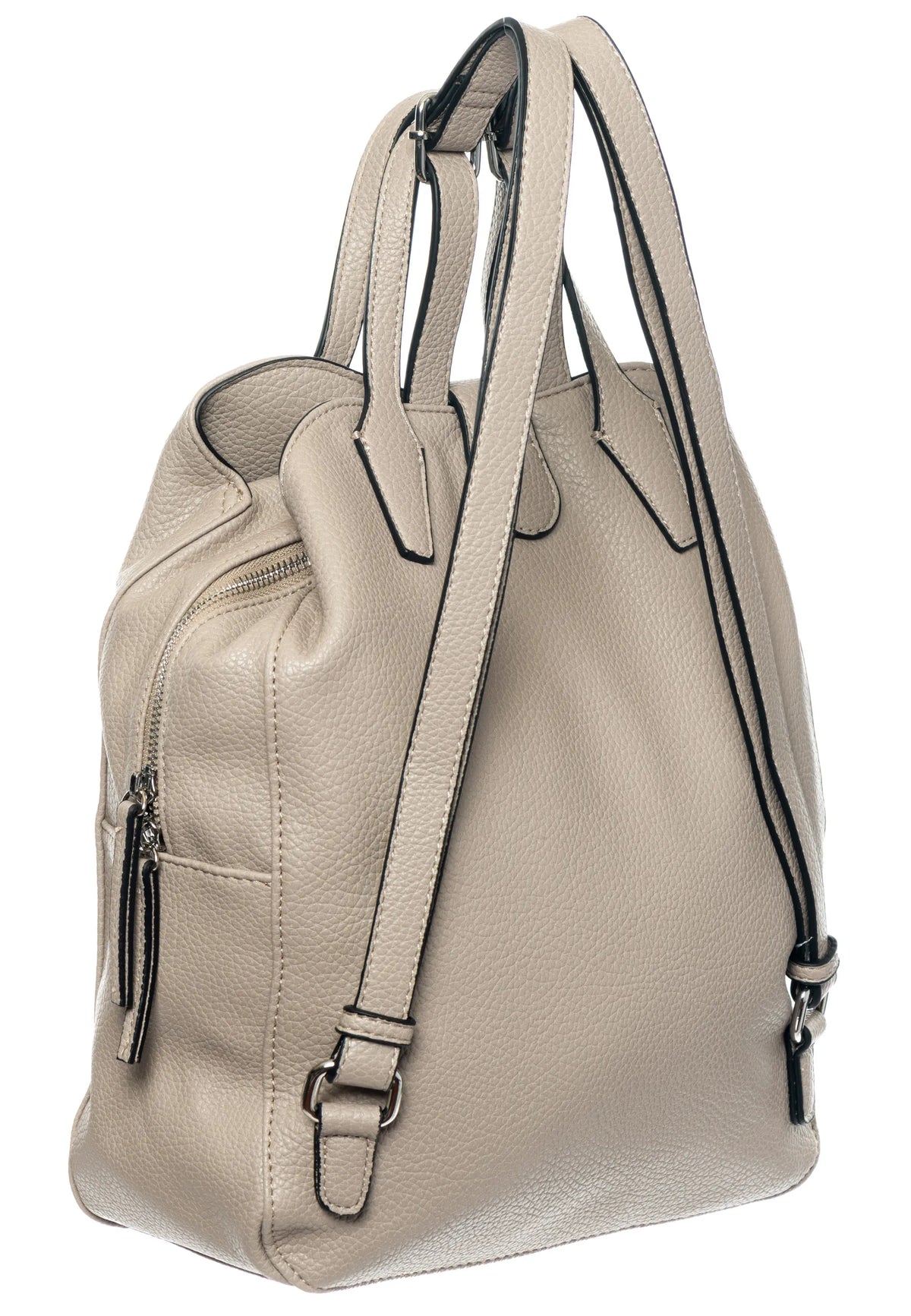 Ring Luxe Leather Backpack - Grey