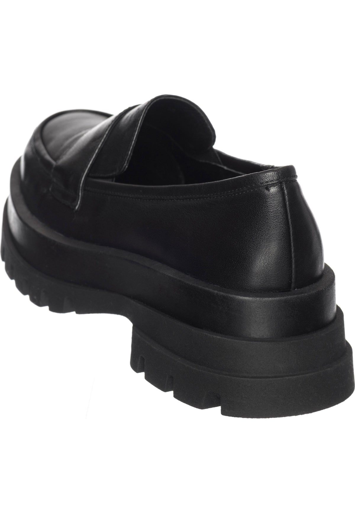 Classic Platform Penny Loafers – Black