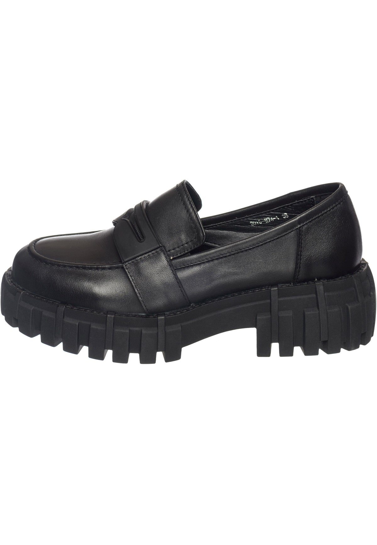 Edge Grip Platform Loafers – Black