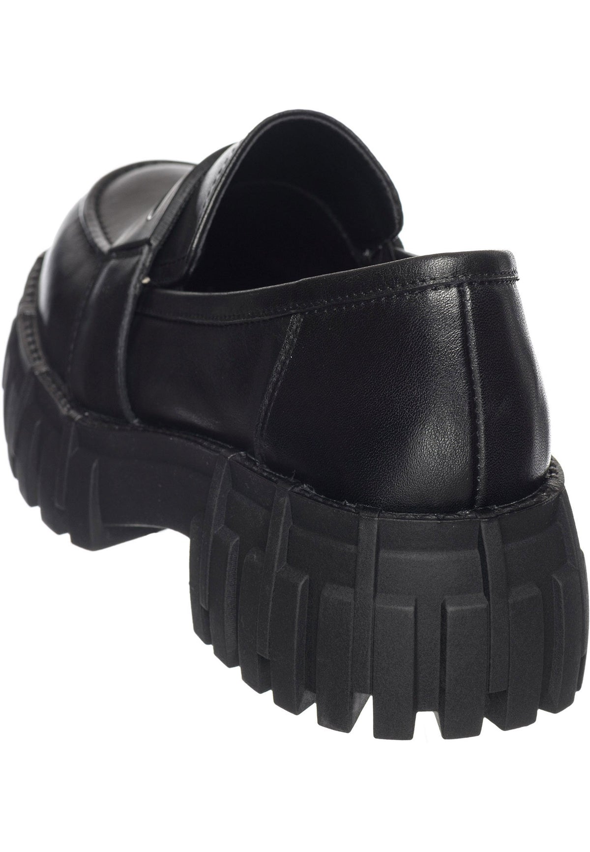 Edge Grip Platform Loafers – Black