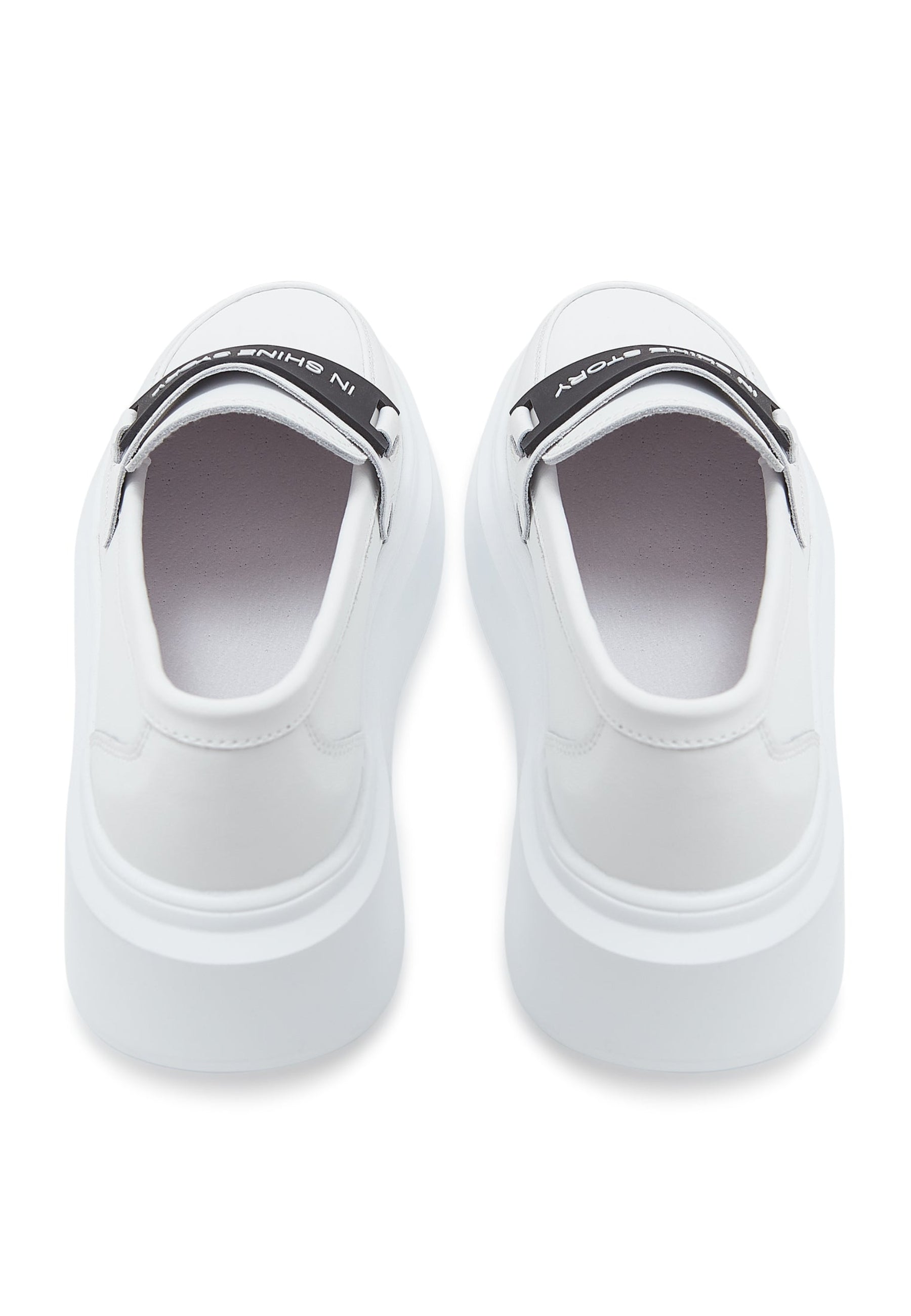 Platform Slip-On Loafers - White