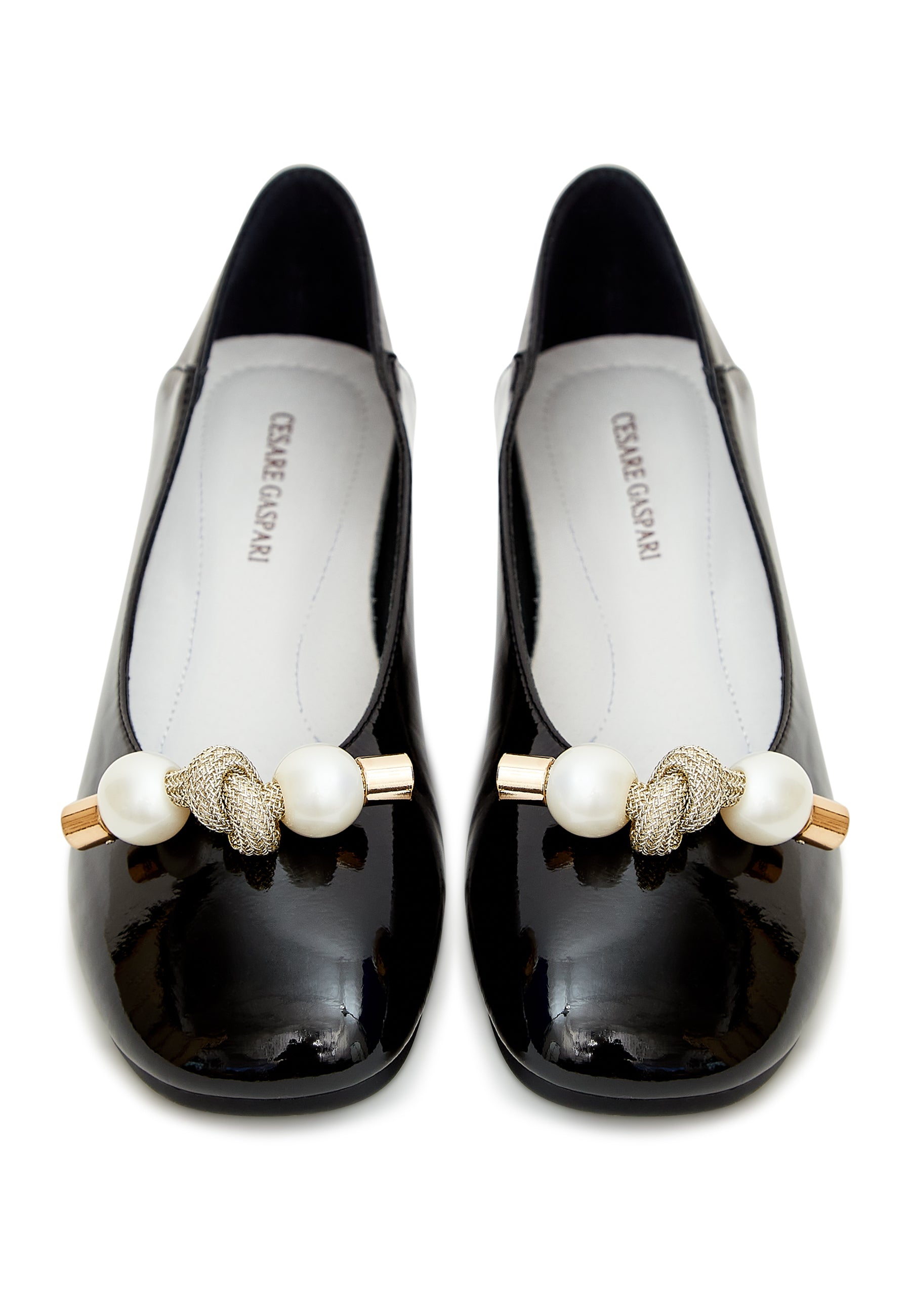 Pearl Bow Flats - Black