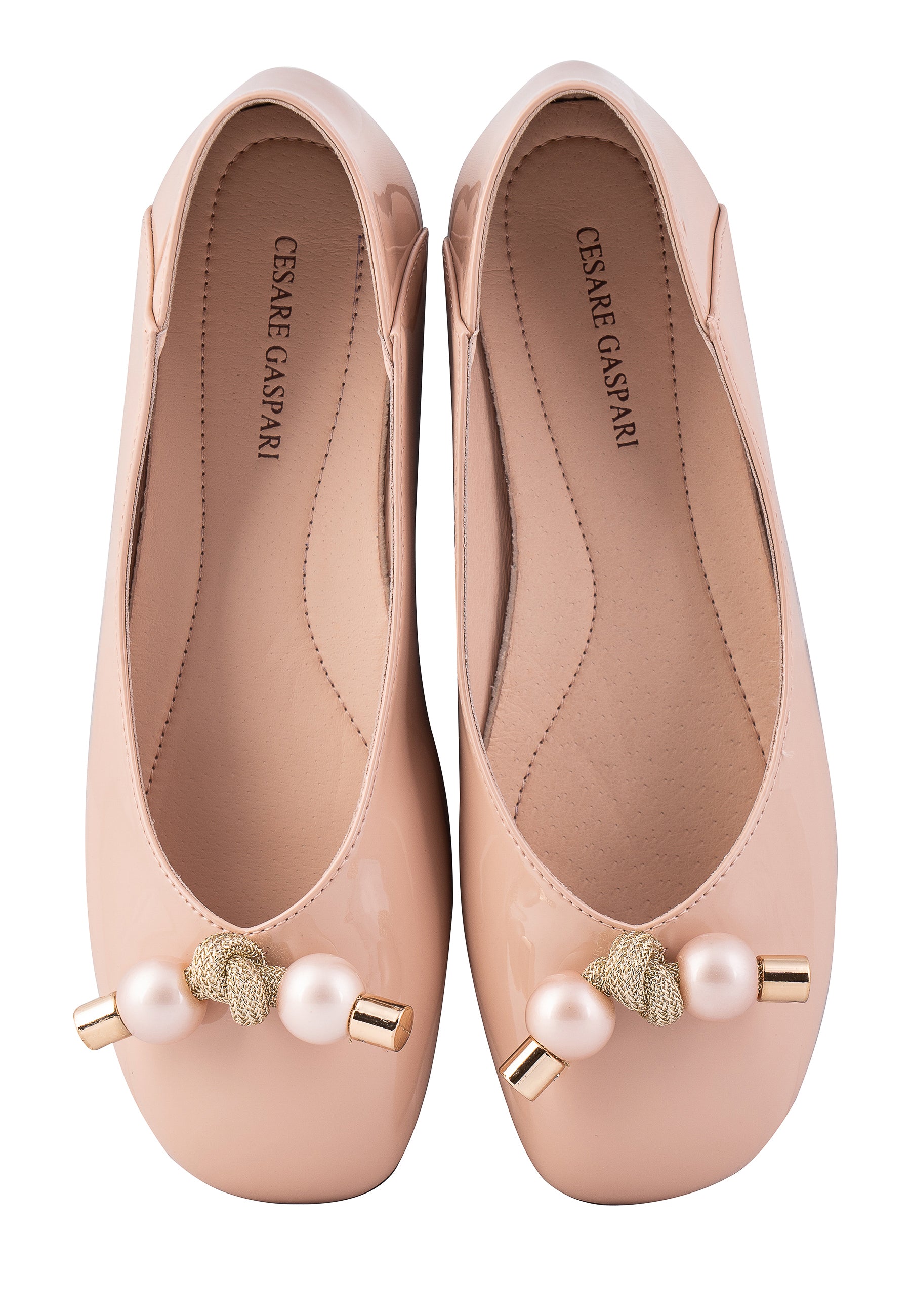 Pearl Bow Flats - Pink