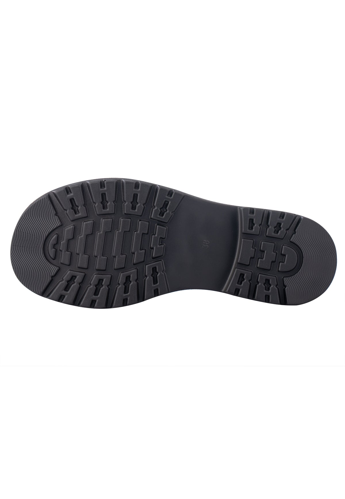 Closed-Toe Woven Leather Platform Sandals – Black