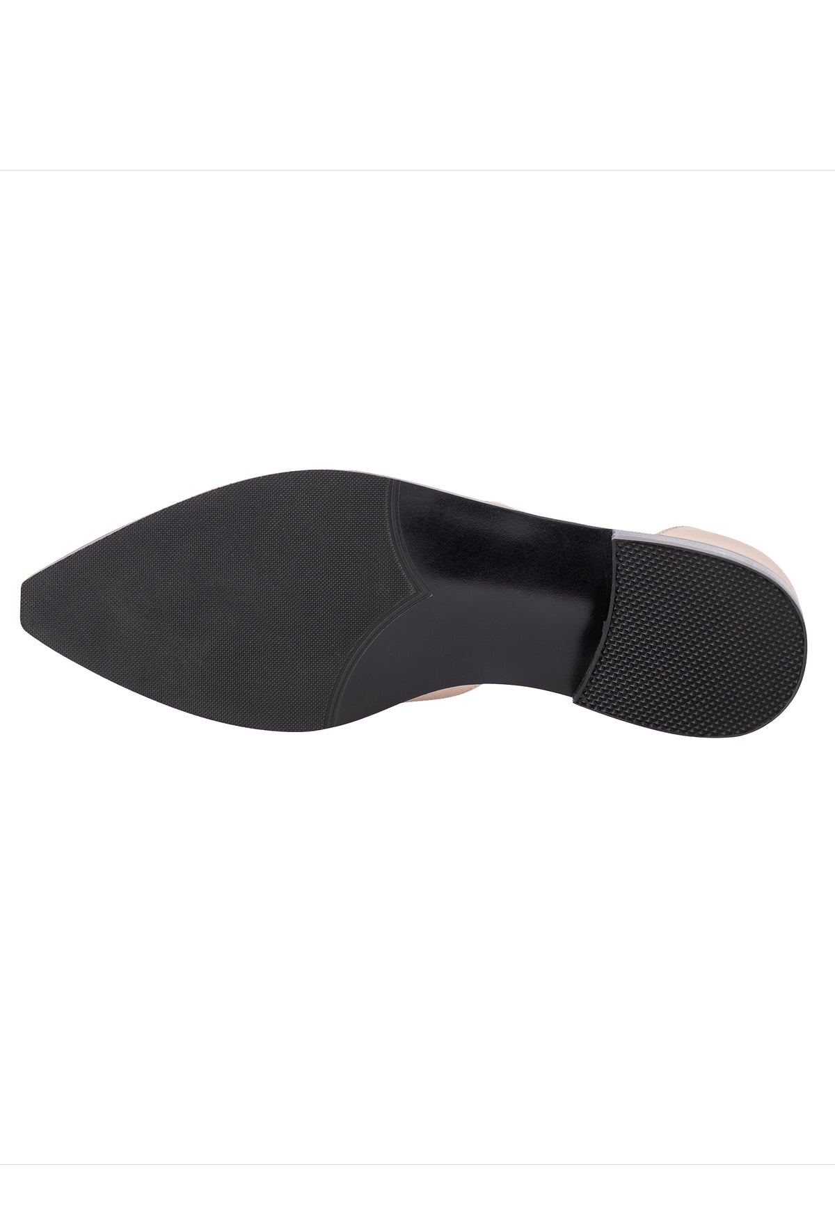 Modern Strap Cutout Flats – Beige