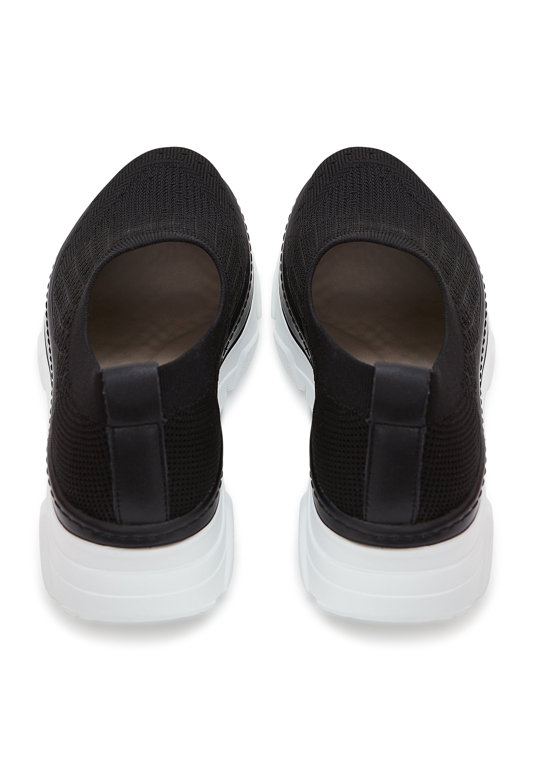 Knit Slip-On Sneakers - Black