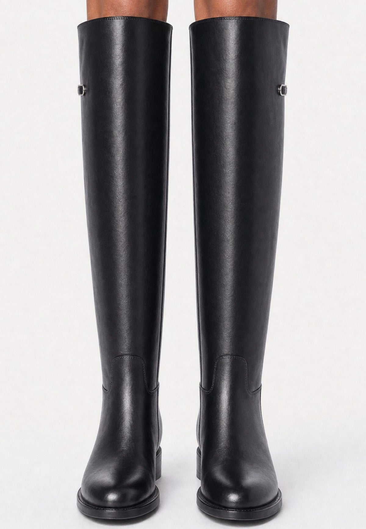 Leather Riding Knee-High Boots