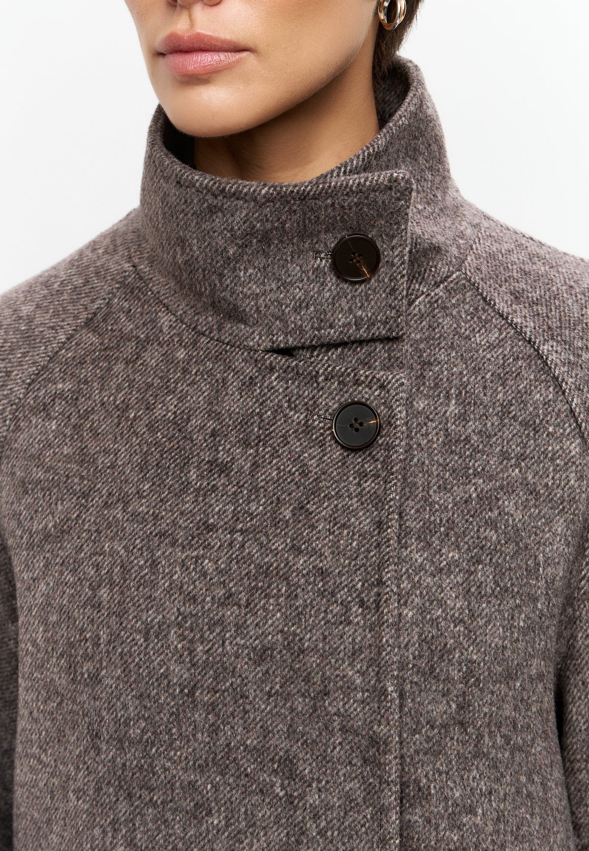 Abrigo Highland Mist – Cappuccino