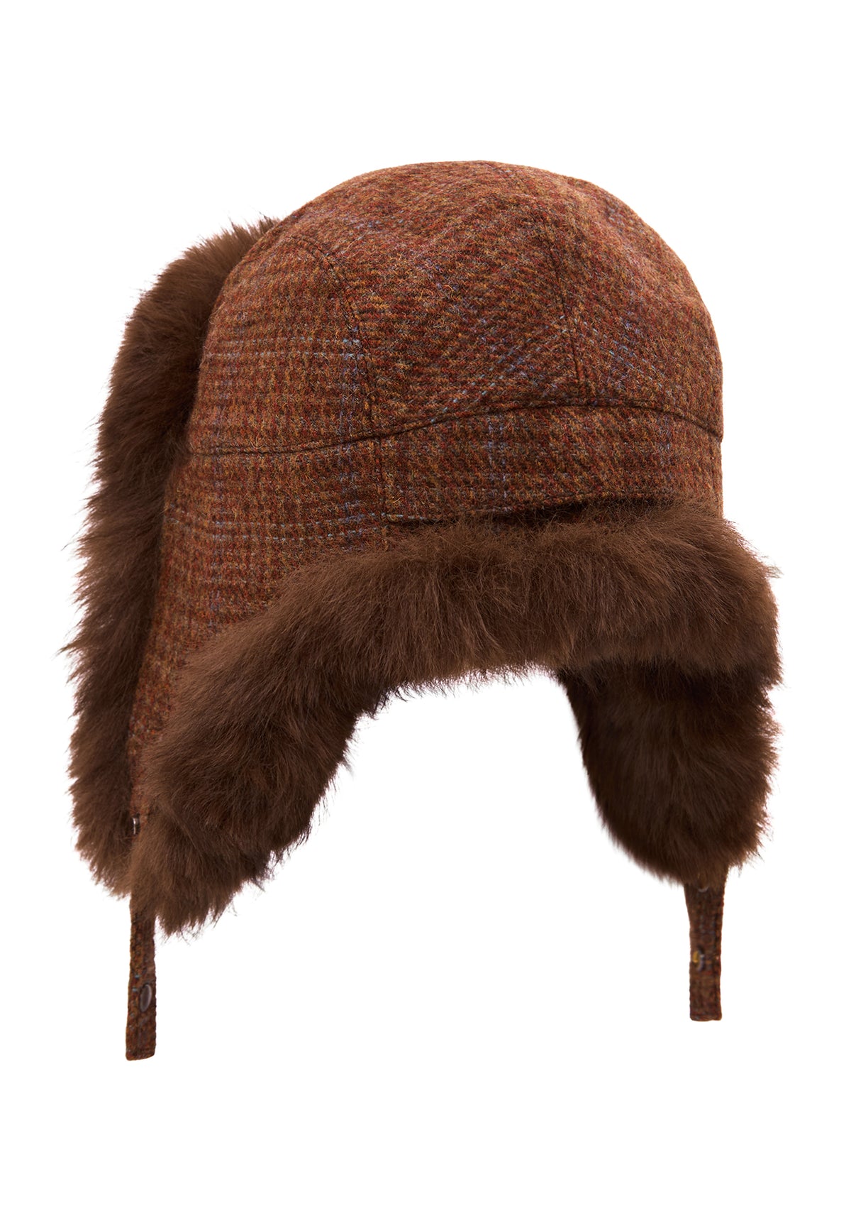 Gorro trapper de lana – Marrón