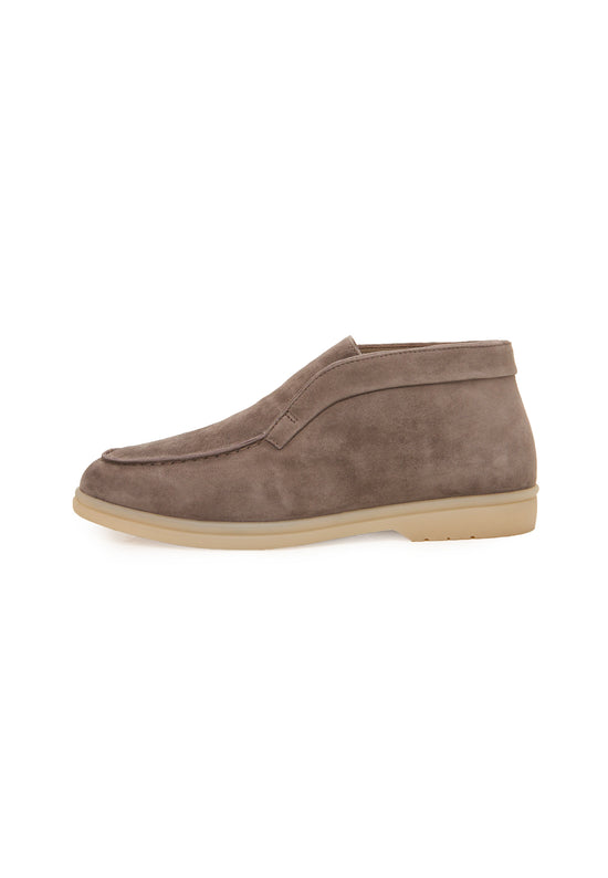 Wool Step High Loafer aus Wolle – Dunkelbeige