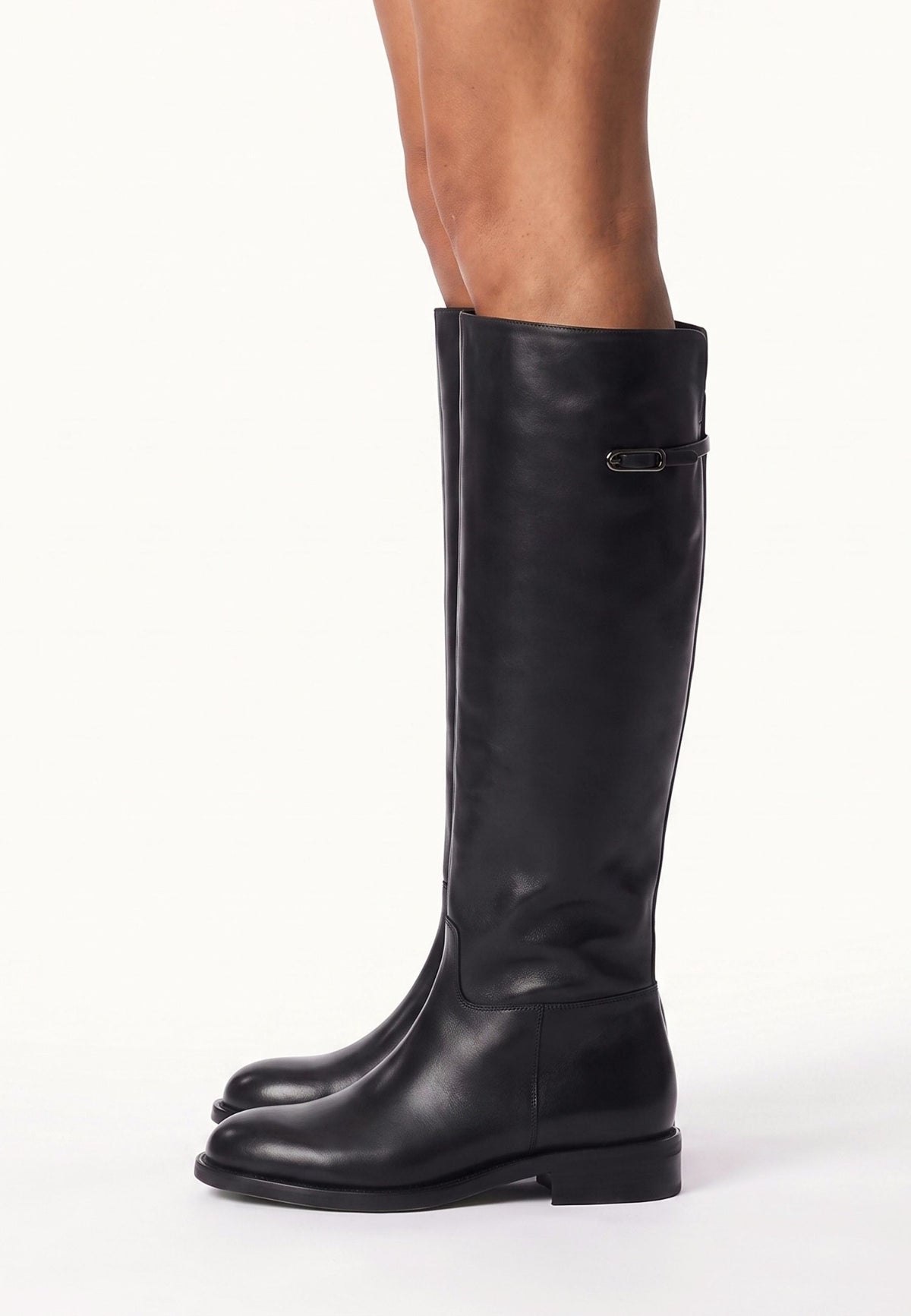 Leather Riding Knee-High Boots