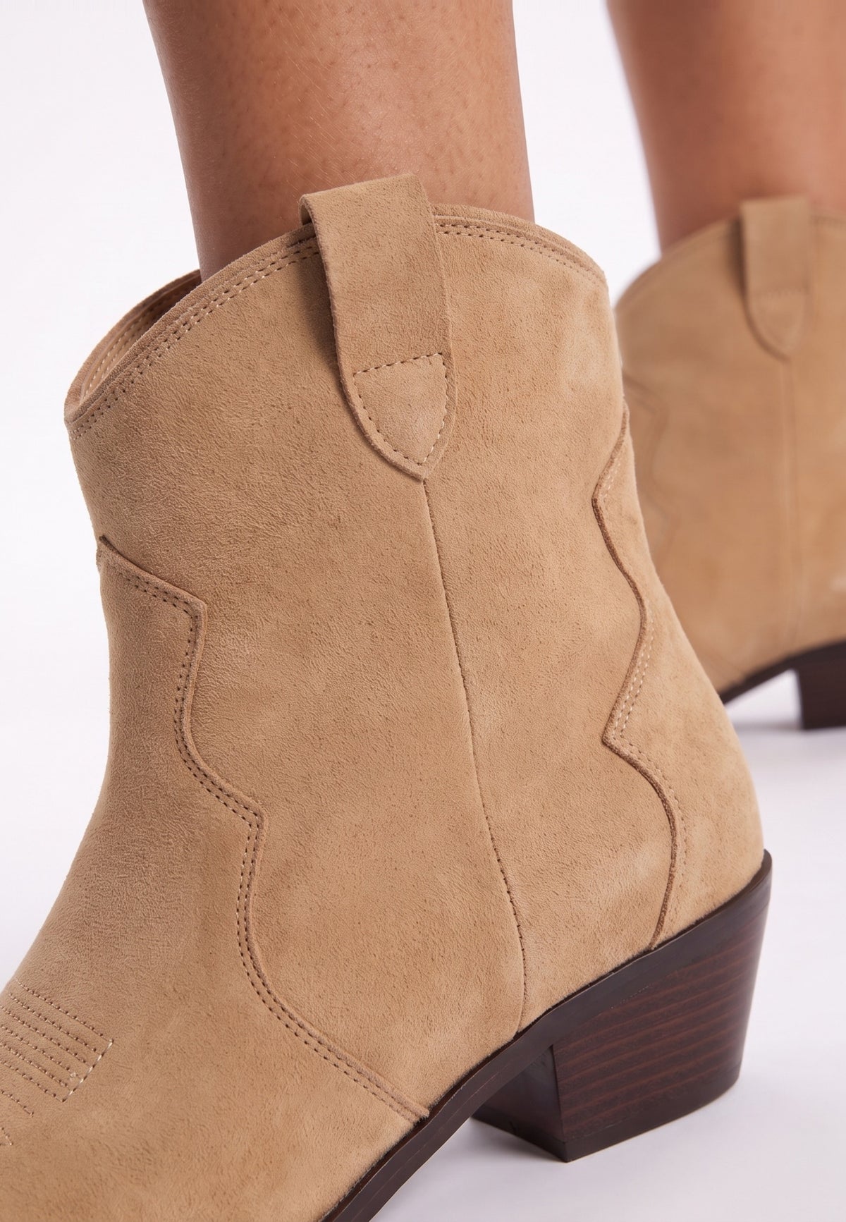 Low-shaft Cowboy Boots Hazel - Beige
