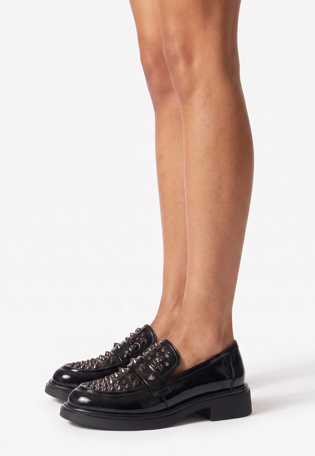 Læder Loafers Rockstar - Sort