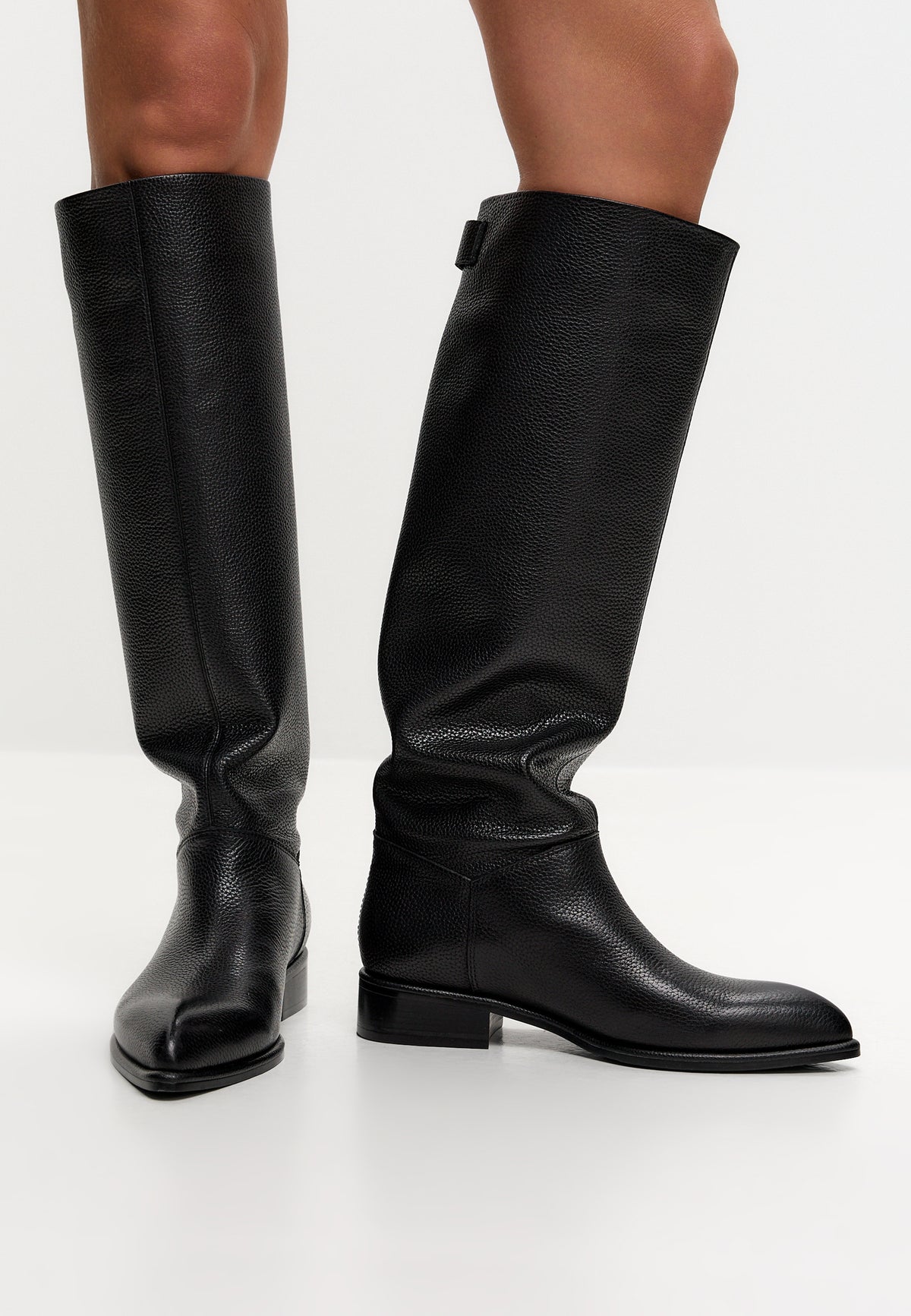Bottes hautes en cuir