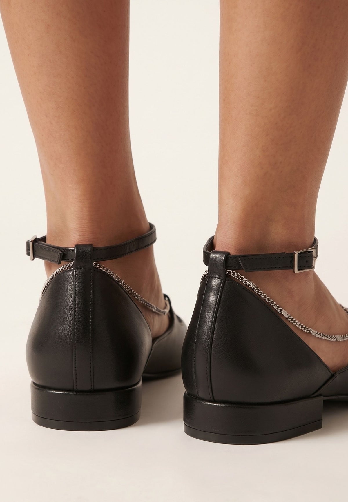 Leather Ballerinas Clara - Black