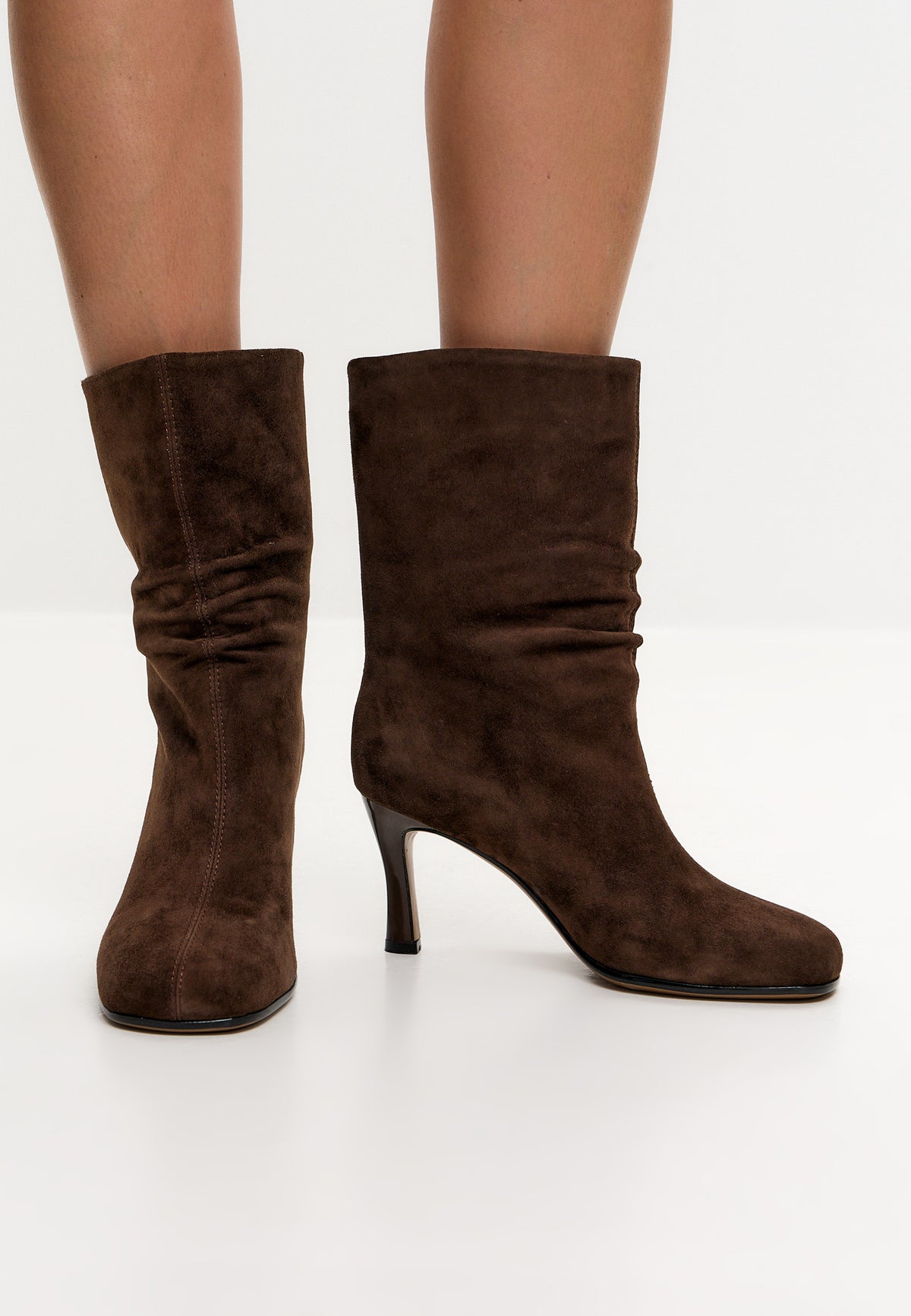 Bottes à talons Grace en daim
