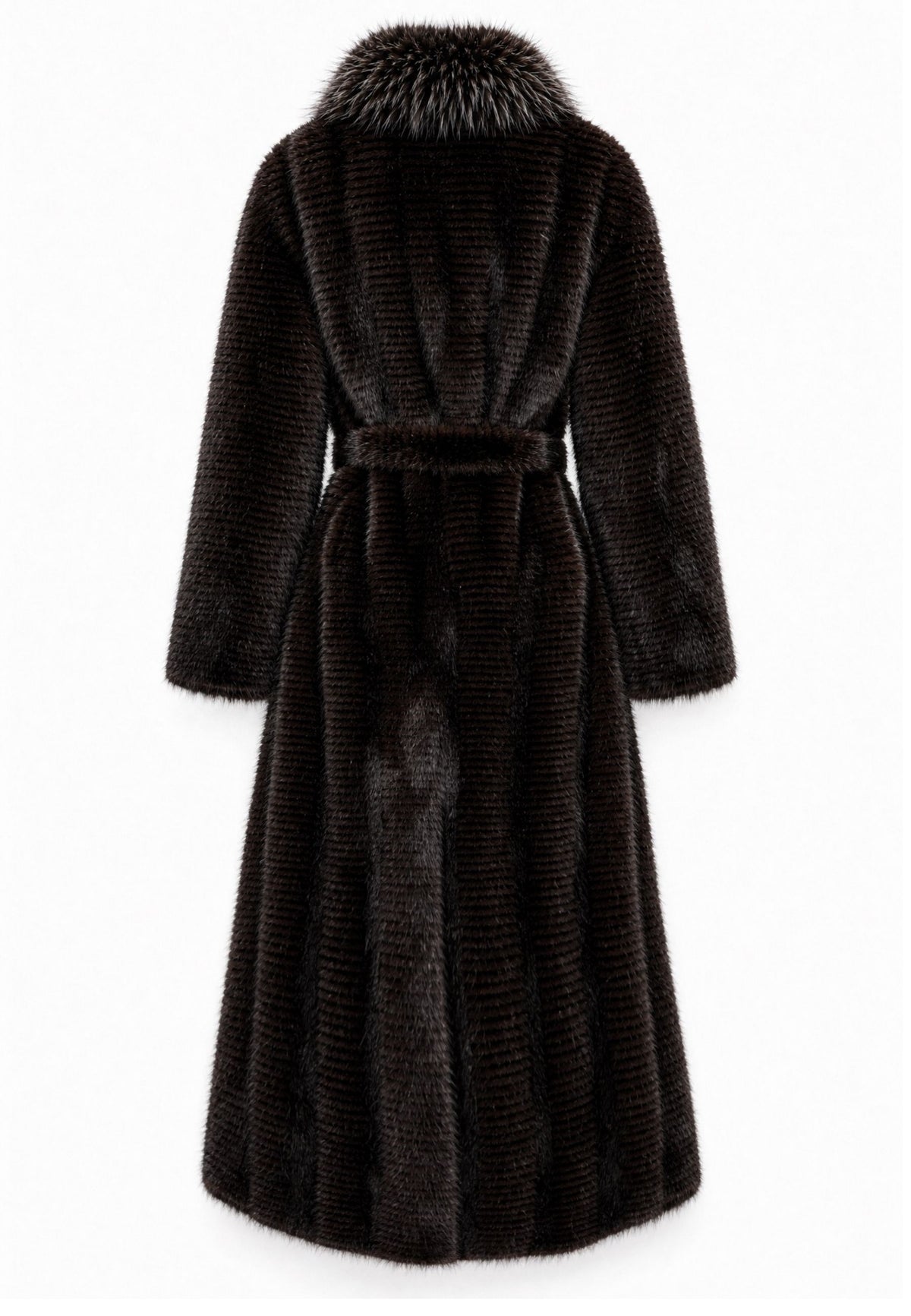Kragen aus Kunstfell Couture – Braun