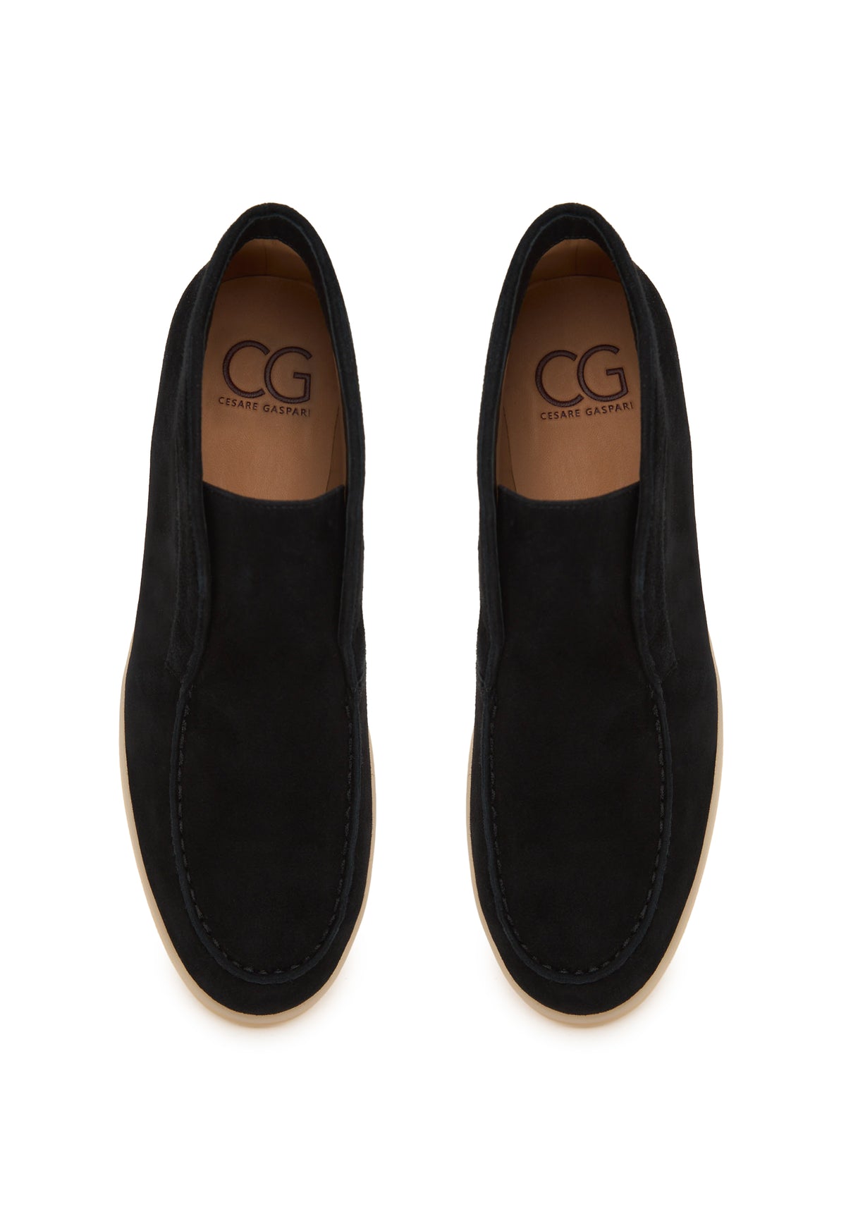Noir Step Loafer mit hohem Absatz – Schwarz