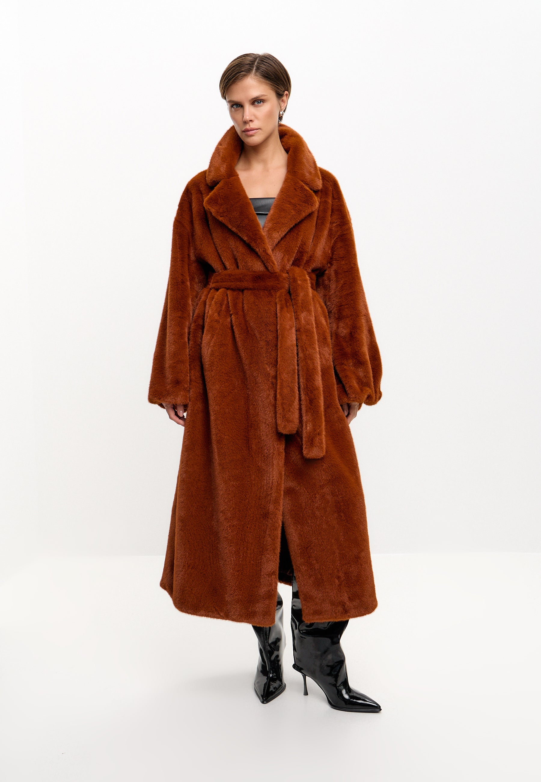 Autumn Fox frakke – terrakotta