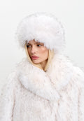 Cappello in pelliccia sintetica invernale – Bianco