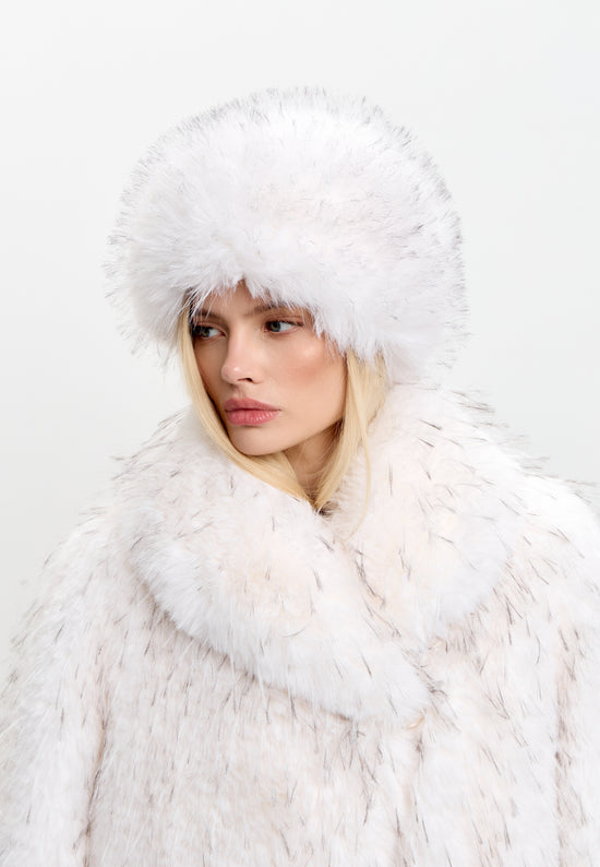 Faux Fur Winter Hat – White