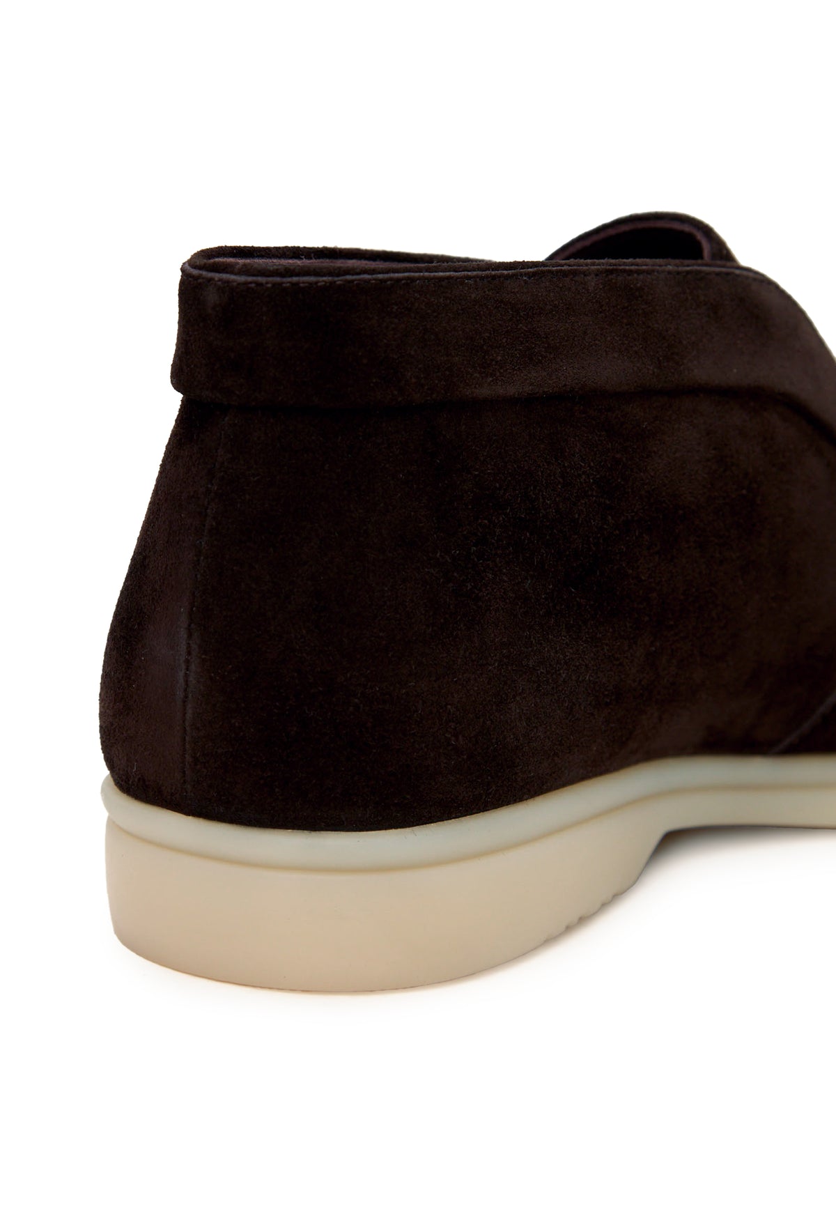 Wool Step High loafers van wol – Donkerbruin