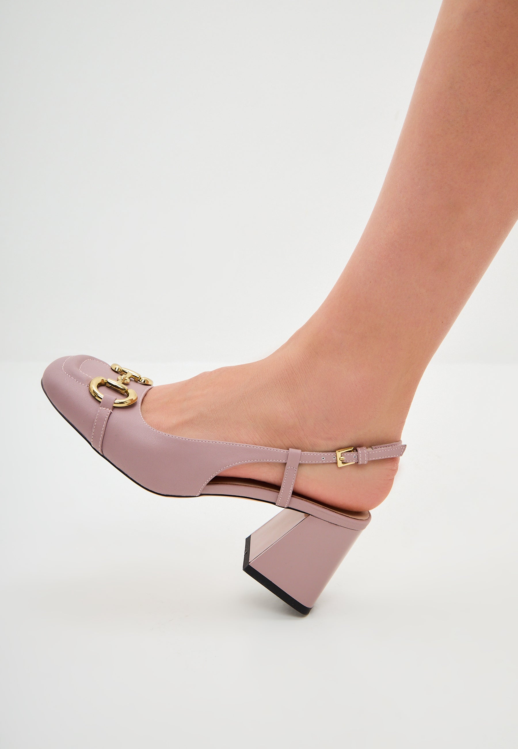 Block Heel Pumps Anais - Dust Pink