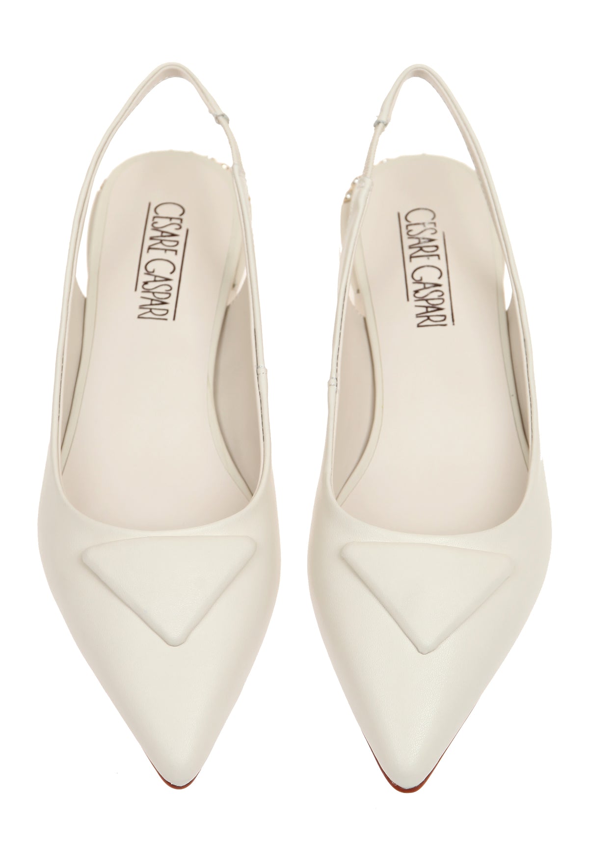 Escarpins Pearl à bride arrière – Beige