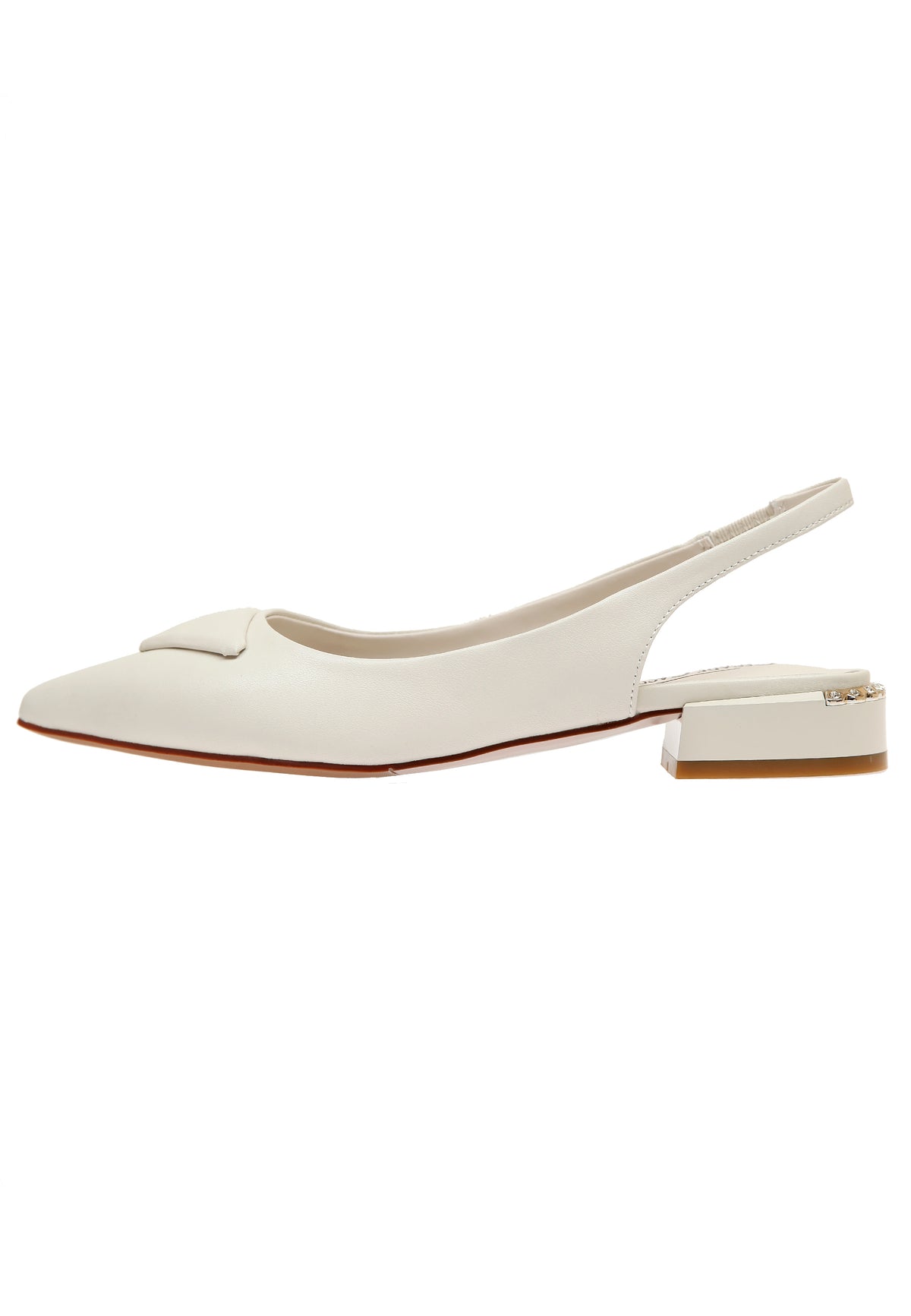 Escarpins Pearl à bride arrière – Beige