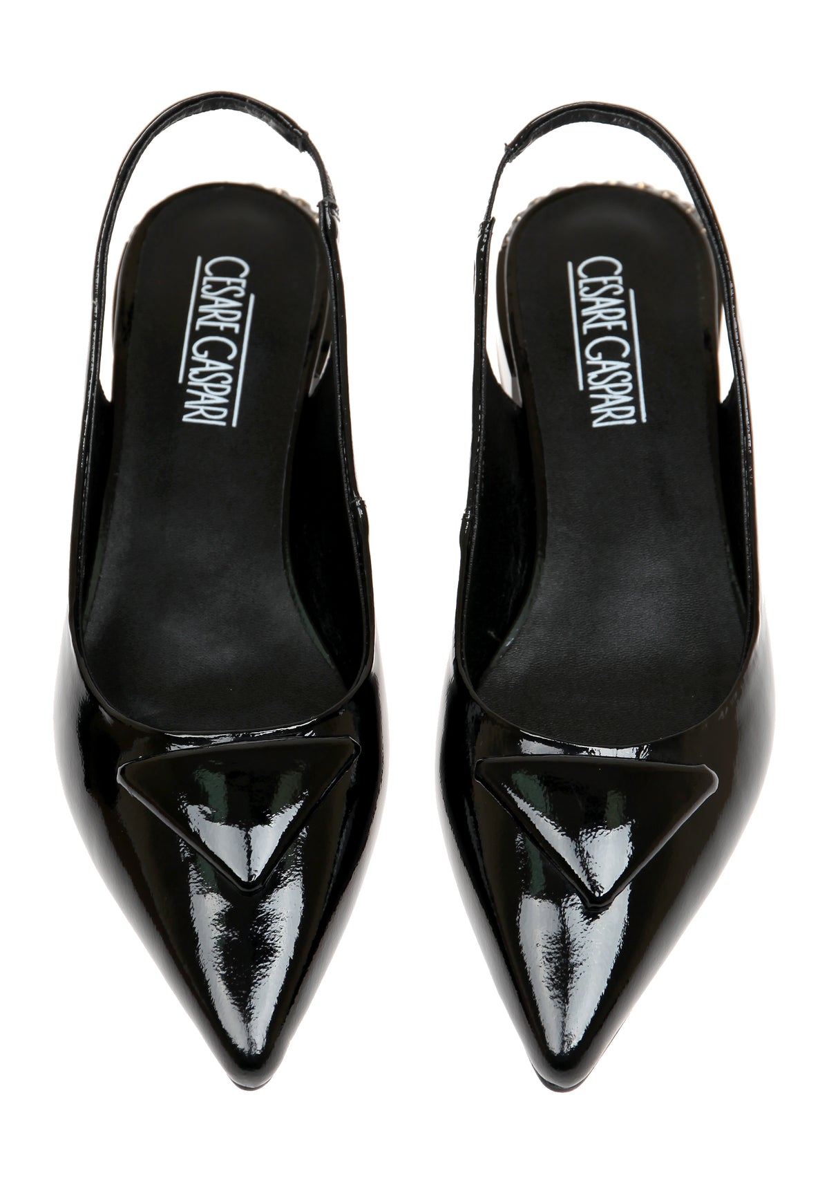 Pearl Slingback Pumps - Black