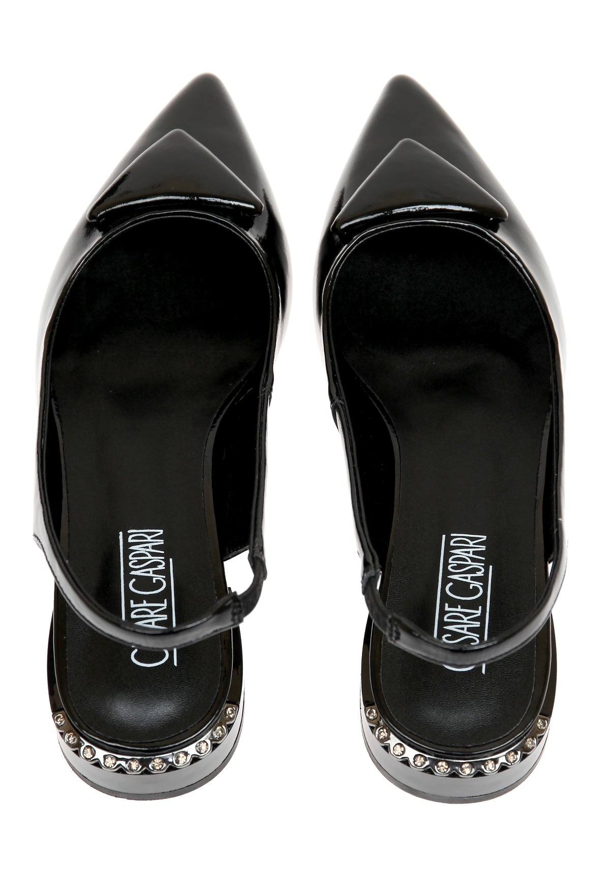 Pearl Slingback Pumps - Black