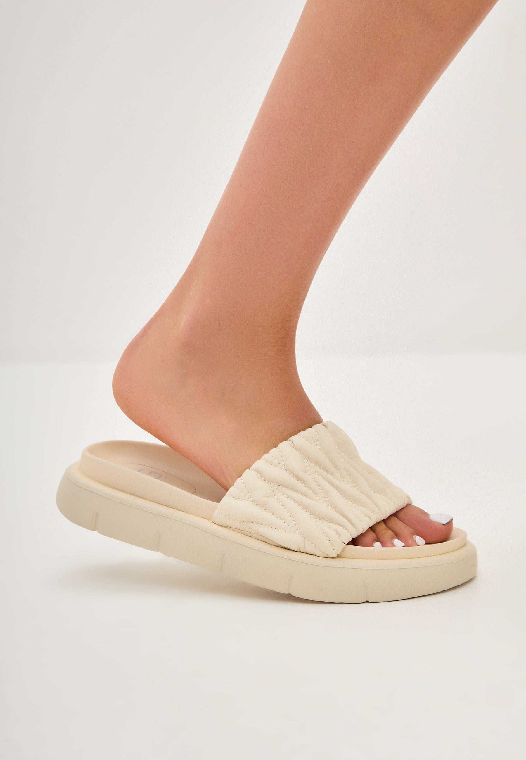 Leather Sandals Mirena - Beige